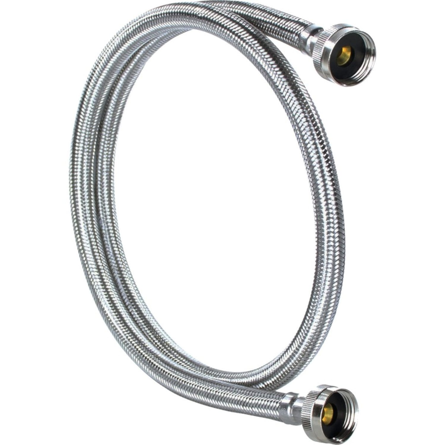 Certified Appliance Accessories Braided Stainless Steel Washing Machine Hose - 60in - Silver, Stainless Steel - Stainless Steel, Vinyl, Polyvinyl Chloride (PVC), Polyester, Brass - 1 - Image 5