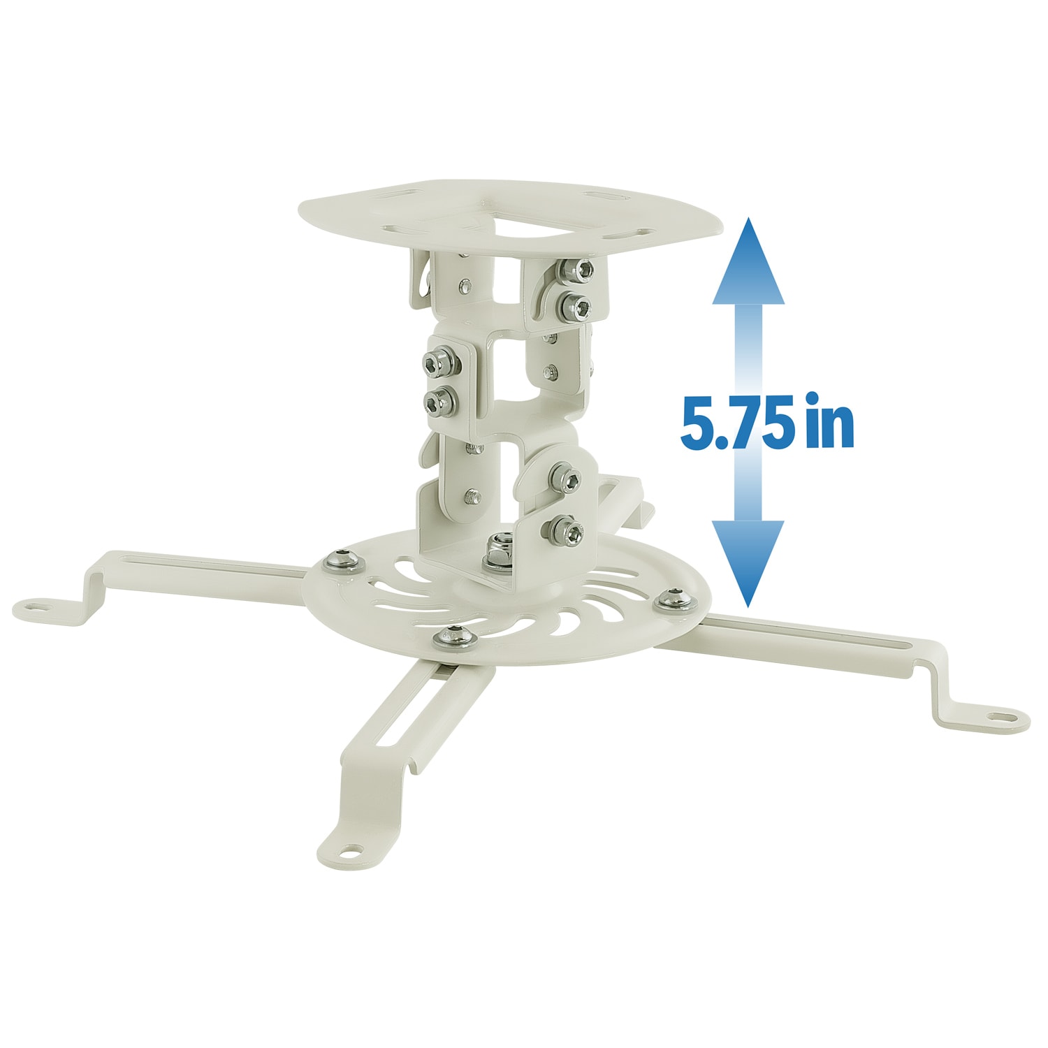 Mount-It! Universal Projector Ceiling Mount, White, MI606S - Image 4