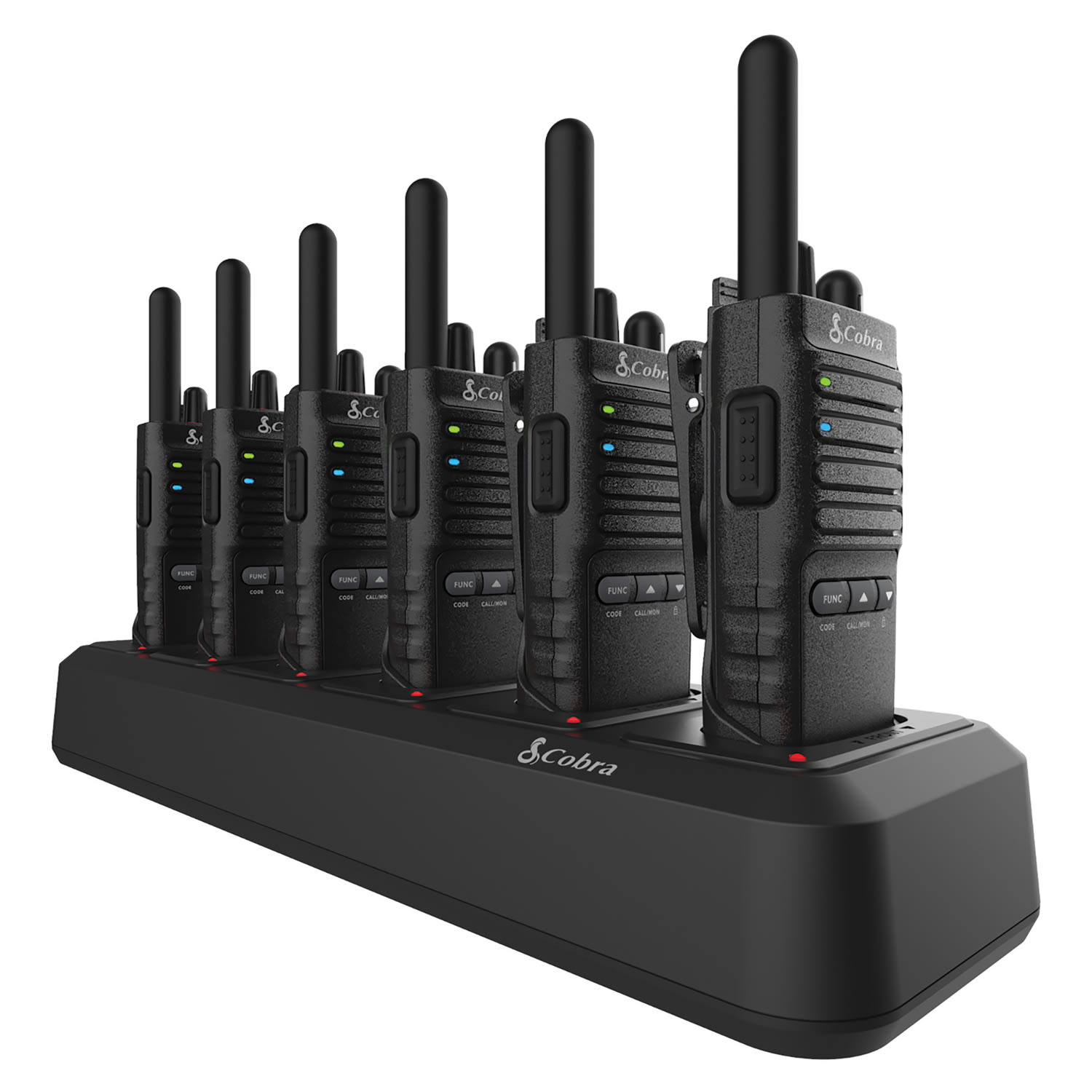 Cobra Pro Business 42-Mile-Range 2-Way Radios, Black, 6-Pack, PX650 - Image 3