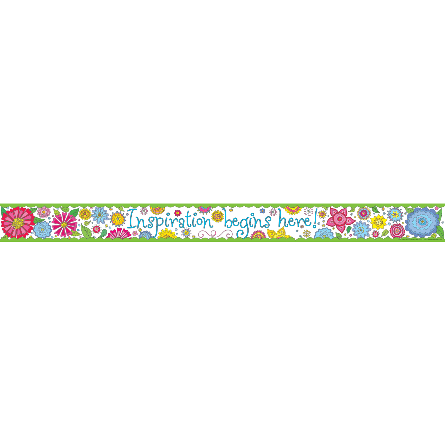 Barker Creek Double-Sided Straight-Edge Border Strips, 3in x 35in, Color Me! In My Garden, Pack Of 12 - Image 3