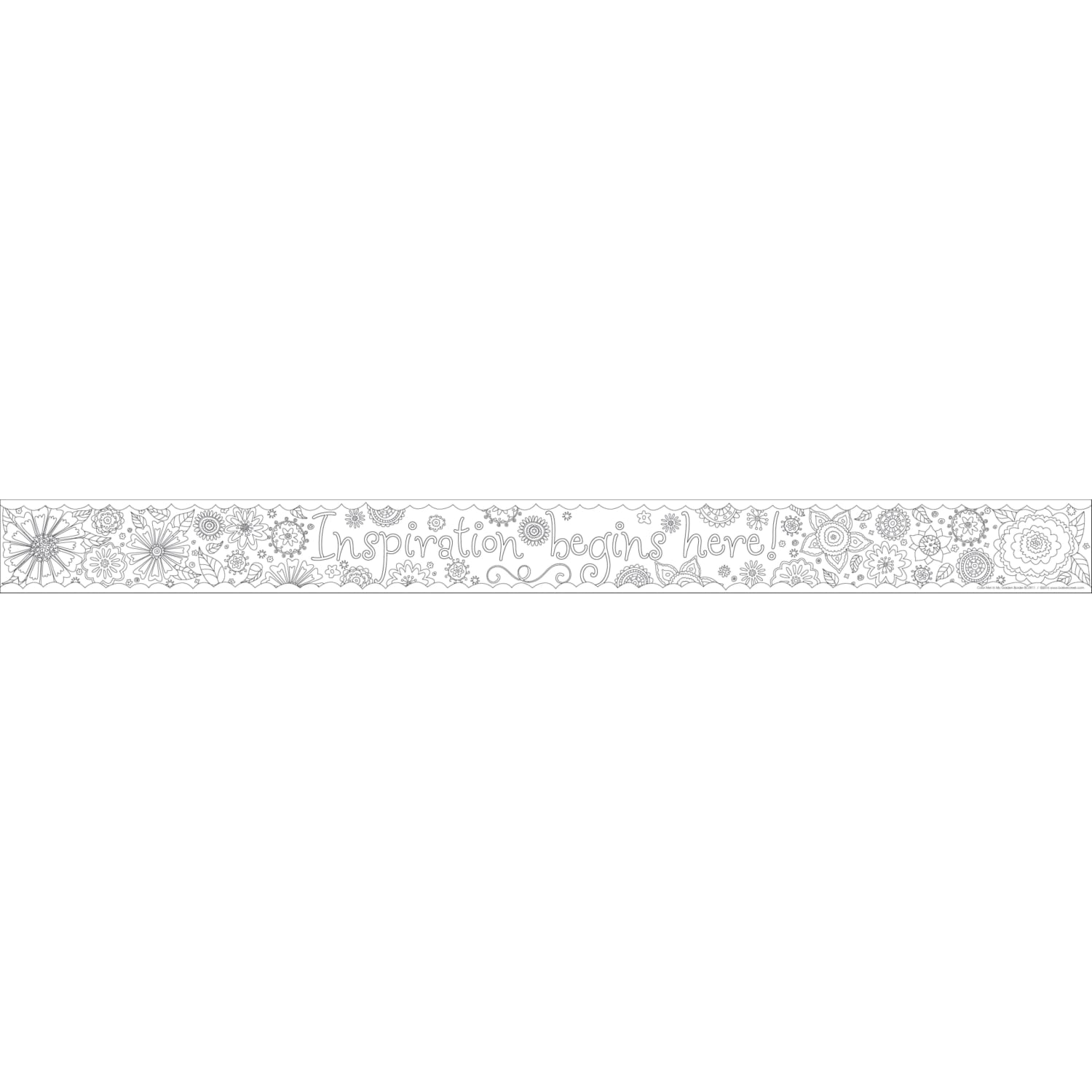 Barker Creek Double-Sided Straight-Edge Border Strips, 3in x 35in, Color Me! In My Garden, Pack Of 12 - Image 4