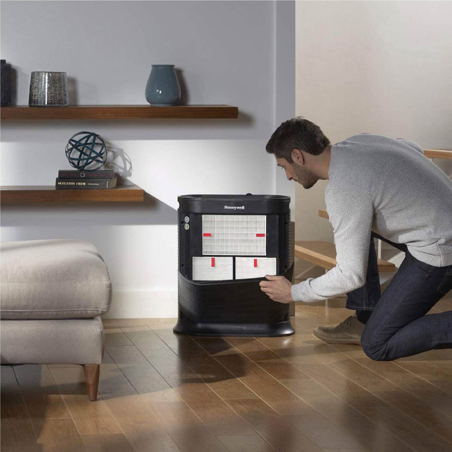 Honeywell HEPA Air Purifier R Filter - HEPA - For Air Purifier - Remove Allergens - 100% Particle Removal Efficiency - 0 mil Particles - 10.3in Height x 1.6in Width x 6.5in Depth - 1 Each - Image 3