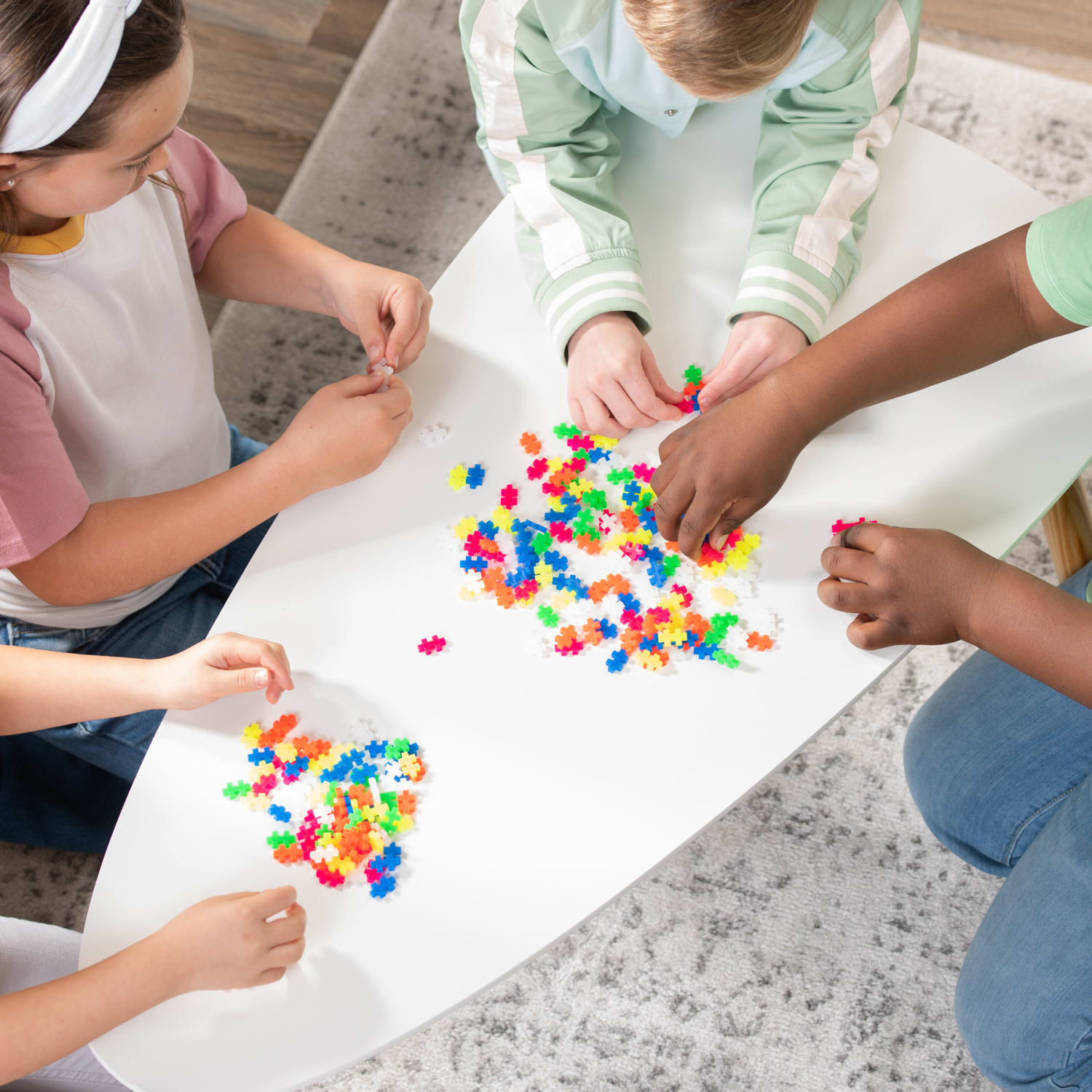 Plus-Plus Building Blocks 240-Piece Tube, Neon - Image 3