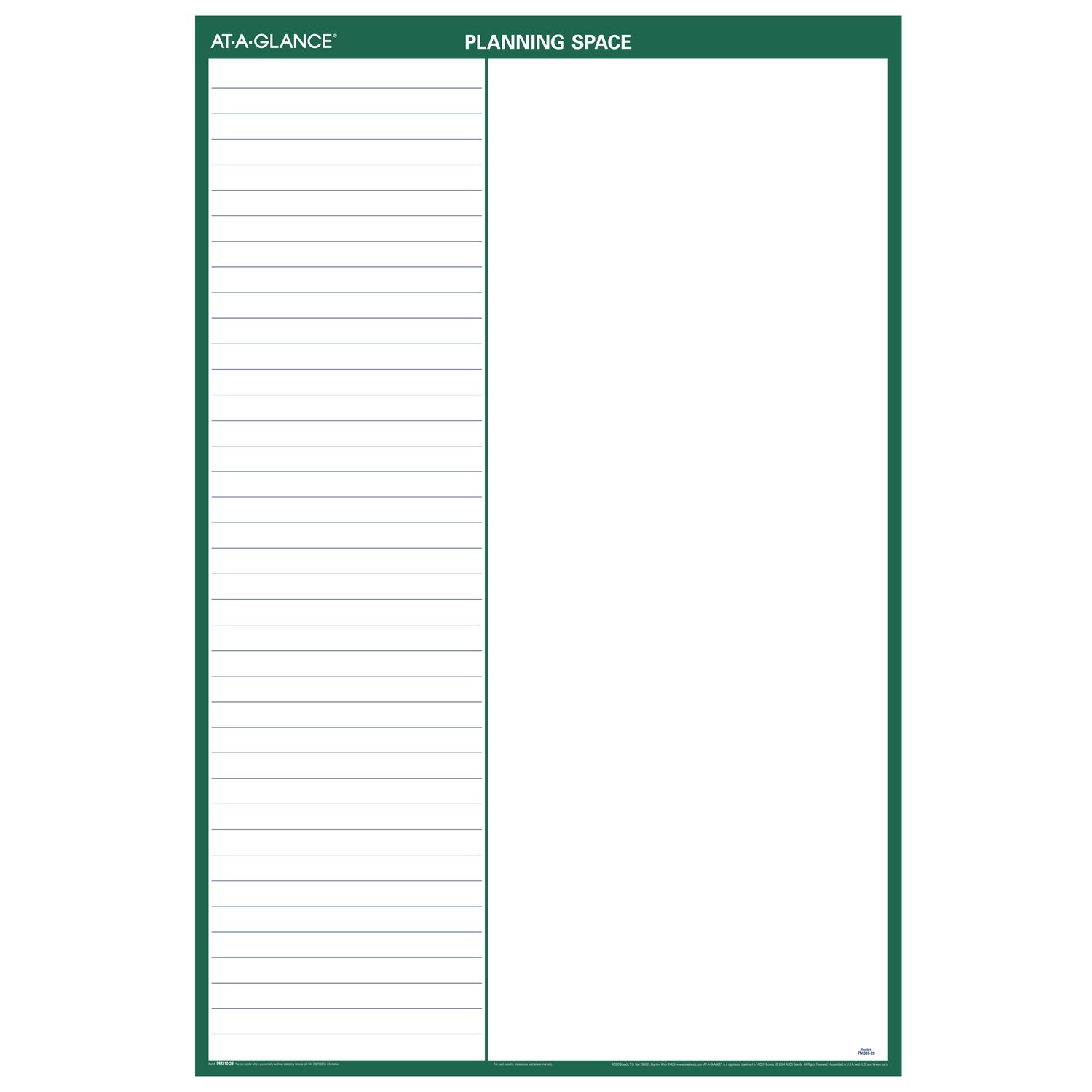AT-A-GLANCE 2026 Vertical Reversible Erasable Wall Calendar, Extra Large, 32in x 48in - Image 3