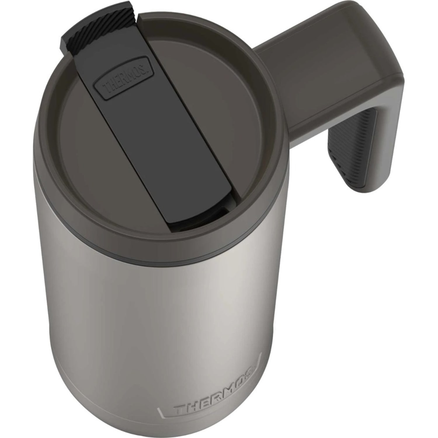 Thermos GUARDIAN Stainless Steel Mug 18oz - 18 fl oz - Slide Lid Closure - Matte Steel - Stainless Steel - Coffee, Cold Drink - Image 4