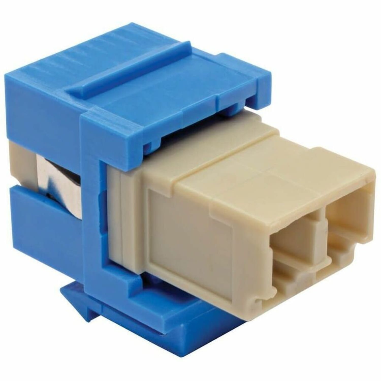 Eaton Tripp Lite Series Duplex Multimode Fiber Coupler, Keystone Jack - LC to LC, Blue - Keystone coupler - N455000BLKJ - Image 3