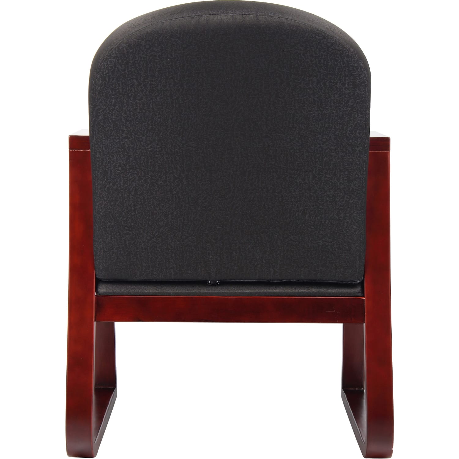 Boss Office Products Mahogany Guest Chair Black PopularChairscom