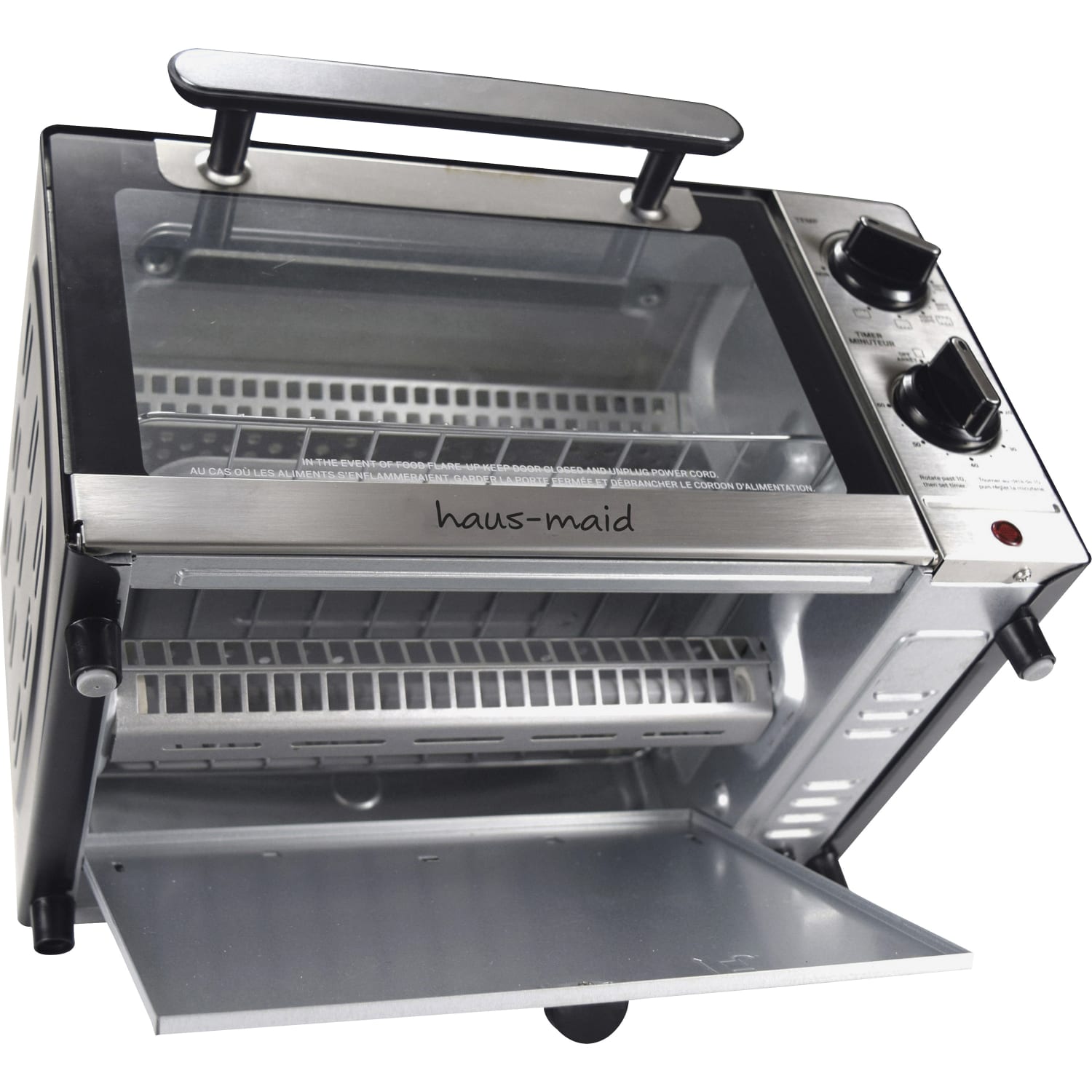 Coffee Pro Haus-Maid Toaster Oven, 12-3/4inH x 14-6/10inW x 9inD, Gray - Image 4