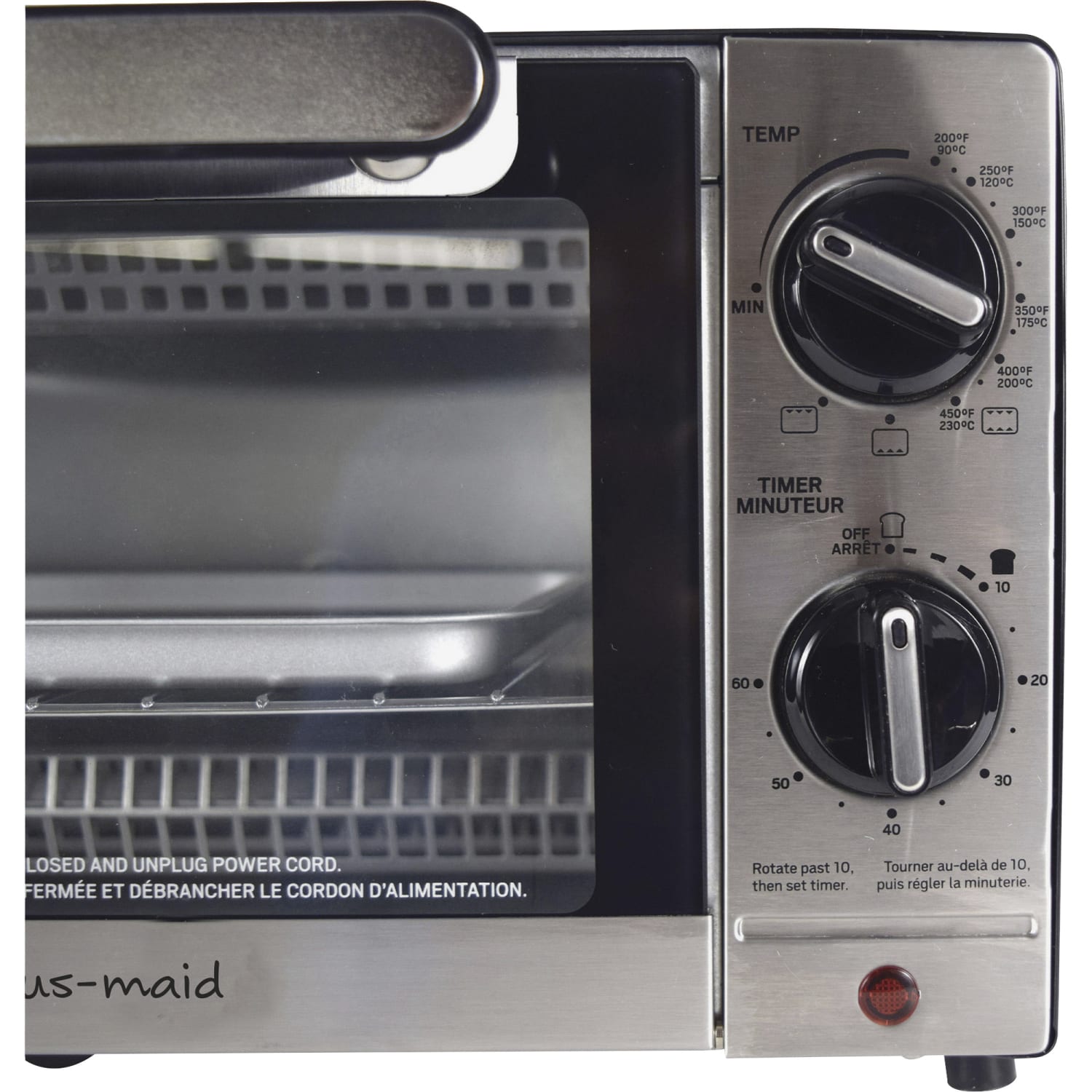Coffee Pro Haus-Maid Toaster Oven, 12-3/4inH x 14-6/10inW x 9inD, Gray - Image 5