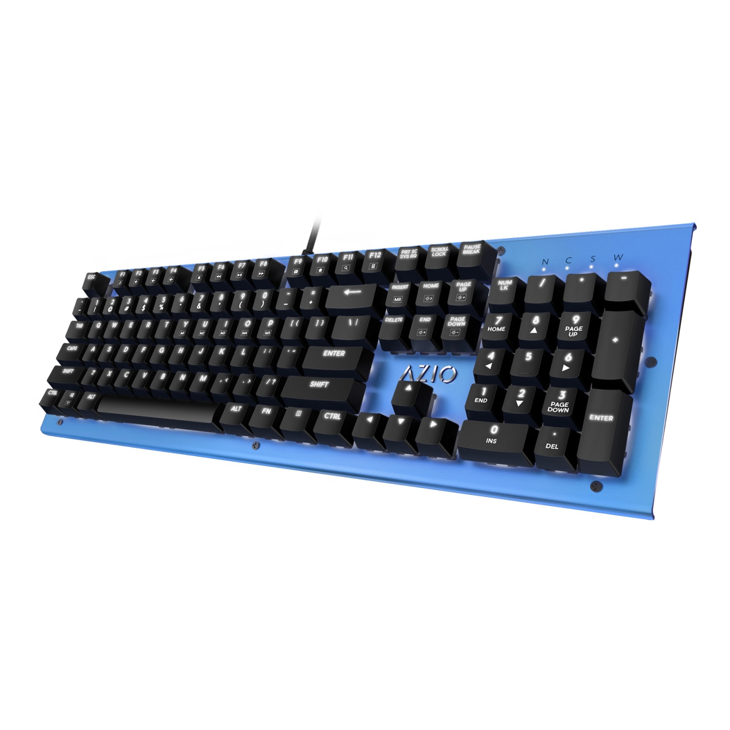 Azio MK HUE USB Keyboard, Blue, MK-HUE-BU - Image 4