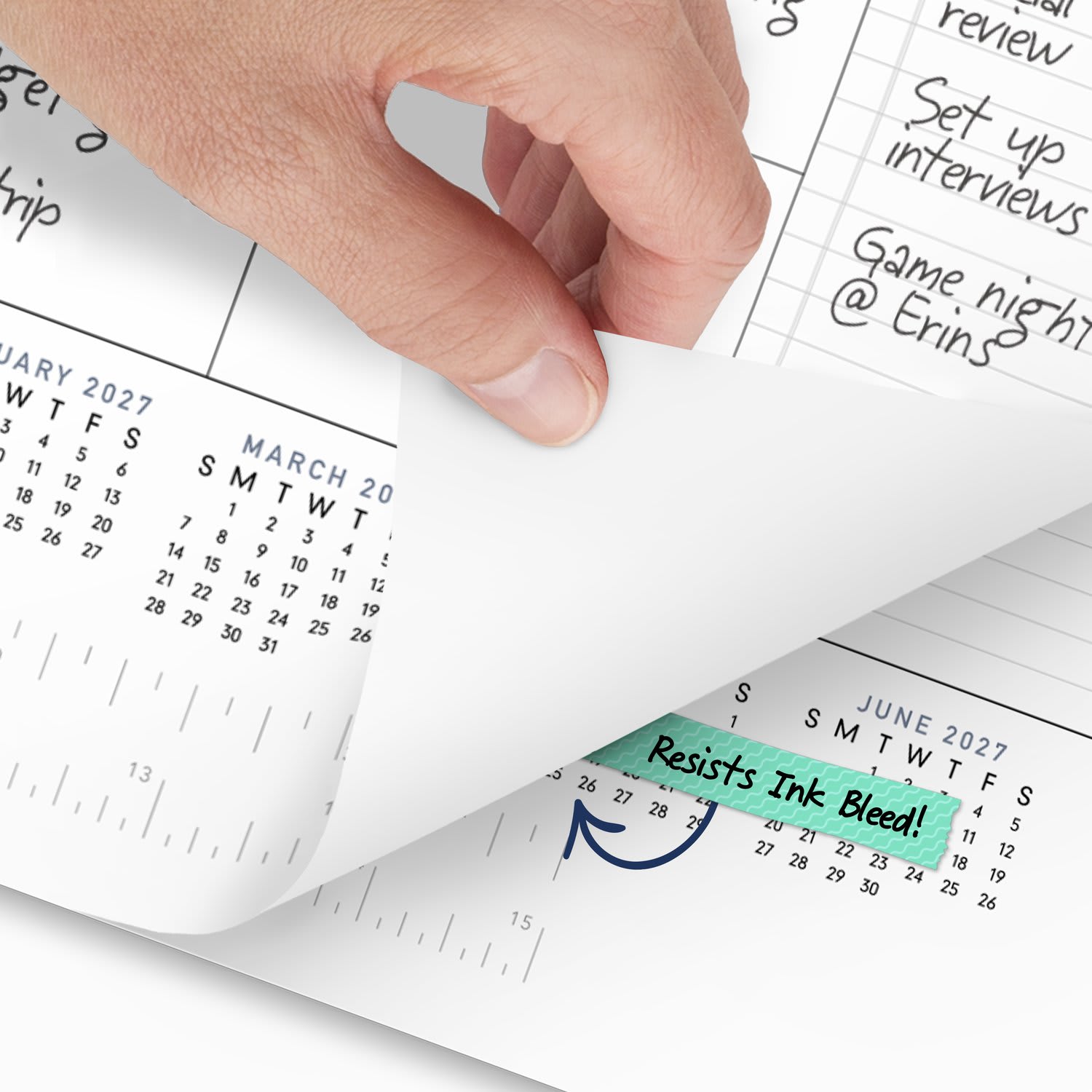 AT-A-GLANCE Contemporary Academic 2026-2027 Monthly Desk Pad Calendar, Standard, 21 3/4in x 17in - Image 4