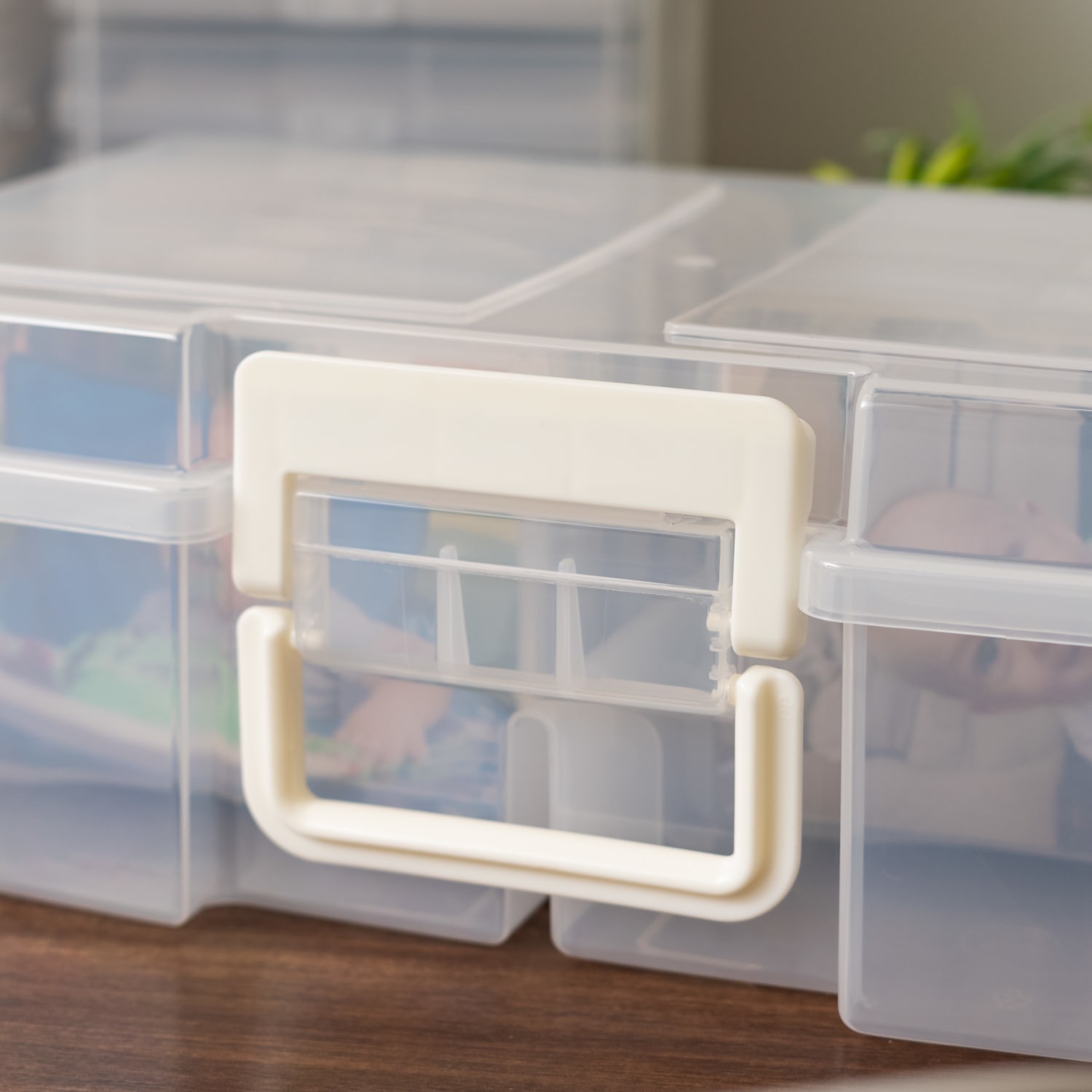 Iris Large Photo Boxes With 12 Photo Cases, 20-1/16inL x 15inW x 16-1/8inH, Clear, Set Of 2 Boxes - Image 4