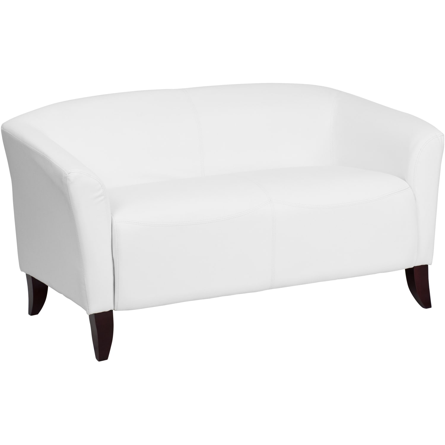 Flash Furniture Hercules Imperial Leathersoft Loveseat 29inH x 52inW x 29inD IvoryCherry PopularChairscom Flash Furniture Hercules Imperial Leathersoft Loveseat 29inH x 52inW x 29inD IvoryCherry PopularChairscom