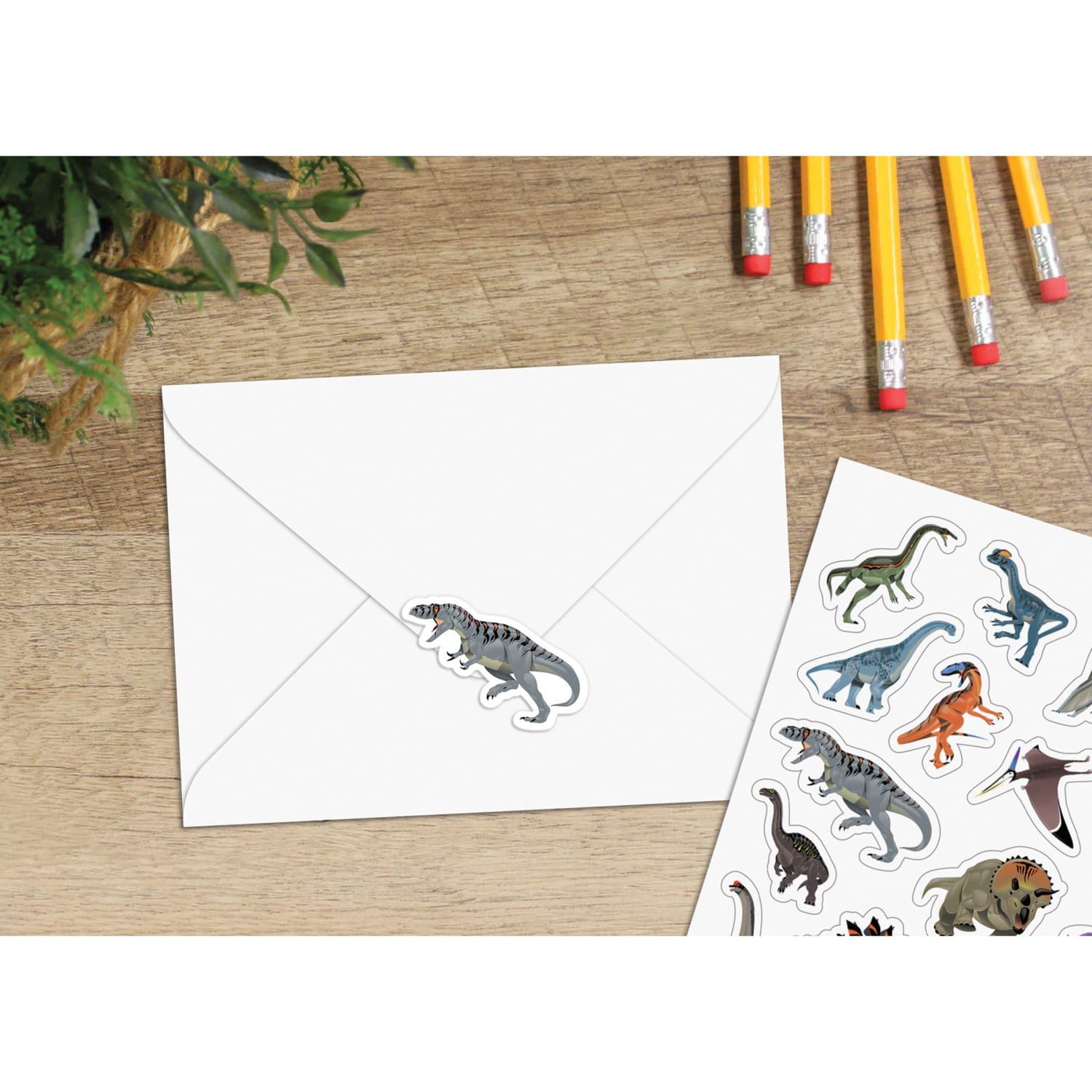 Teacher Created Resources Stickers, 2-1/2in x 1/2in, Dinosaurs, 120 Stickers Per Pack, Bundle Of 12 Packs - Image 5