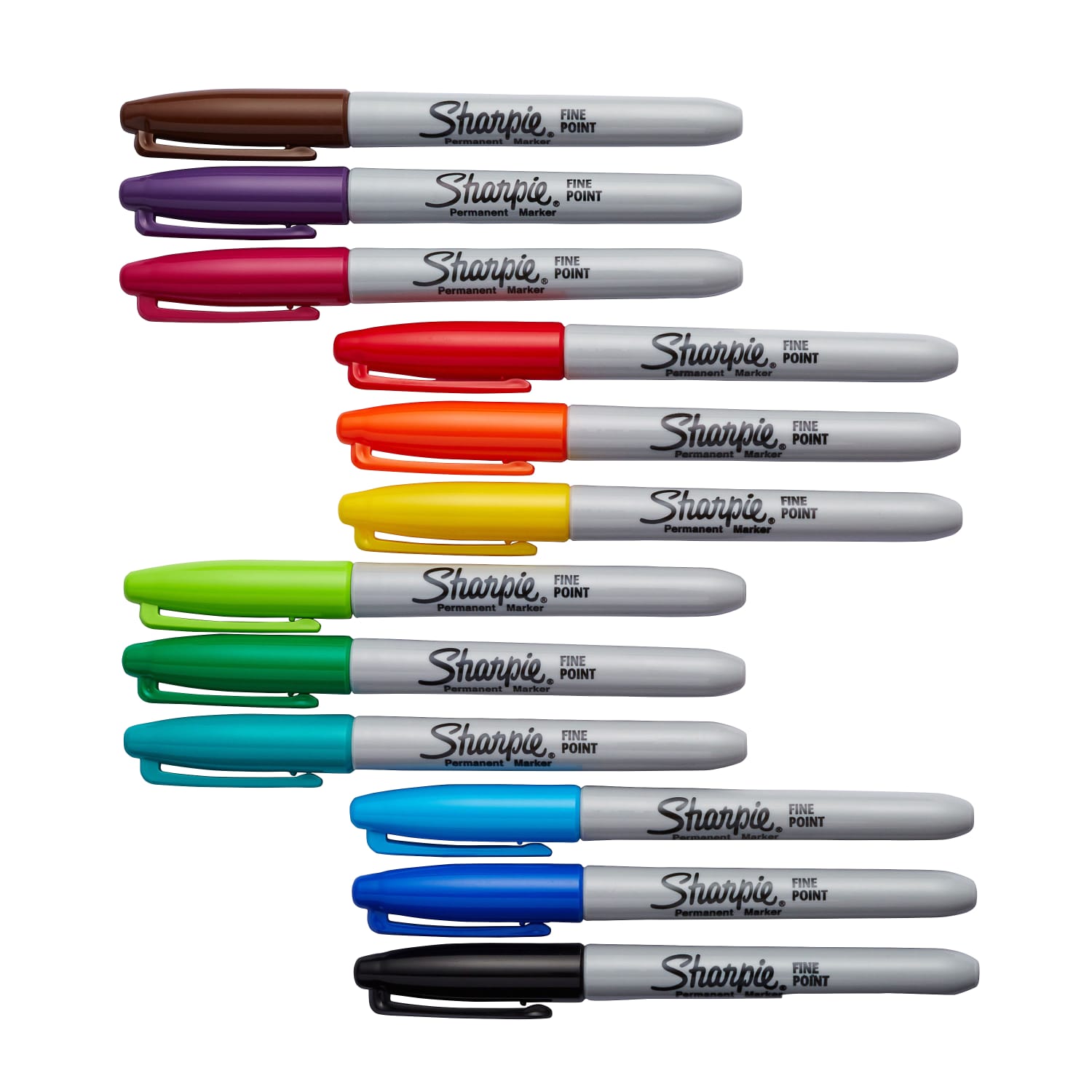 Sharpie Permanent Fine-Point Markers, Assorted Colors, Pack Of 12 - Image 3