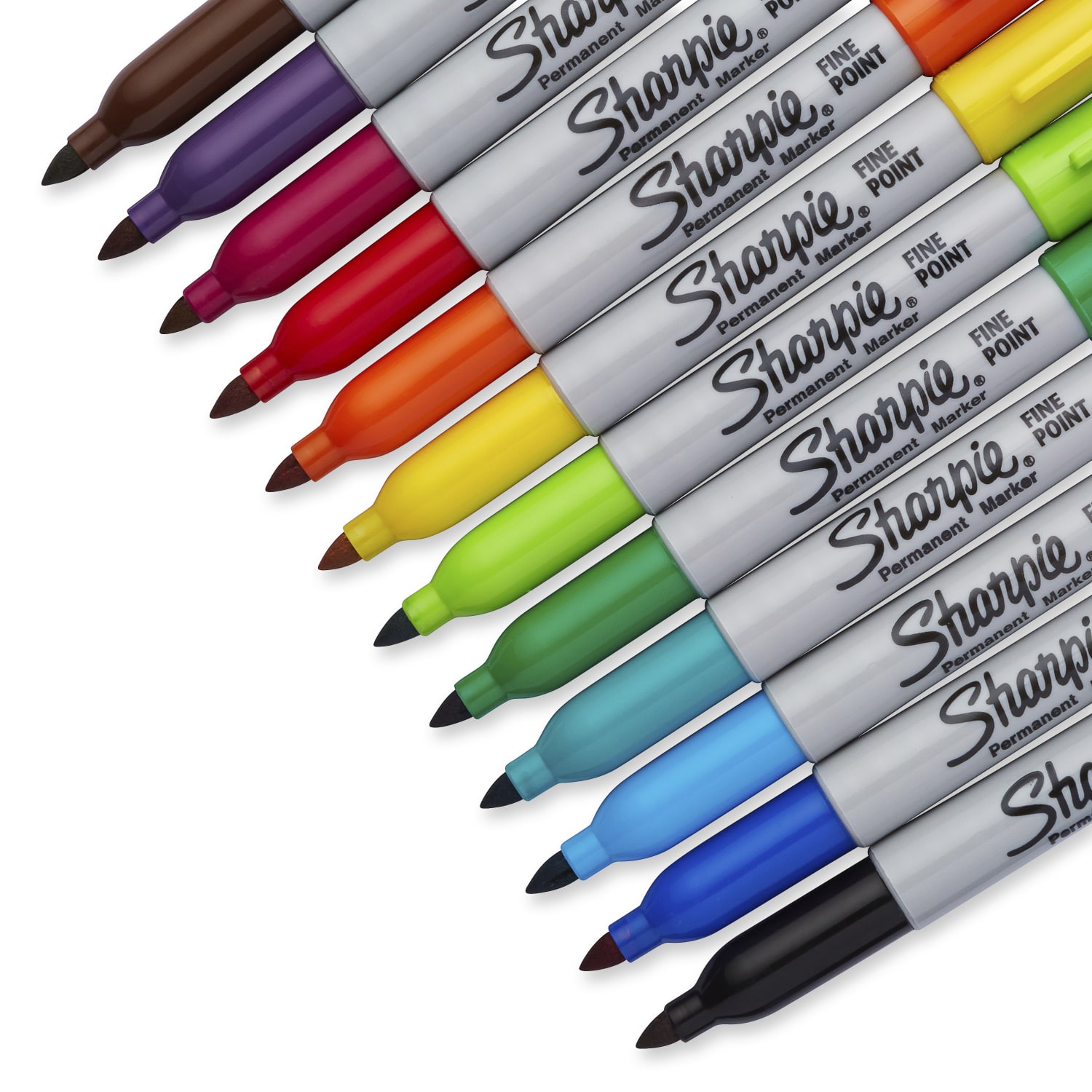 Sharpie Permanent Fine-Point Markers, Assorted Colors, Pack Of 12 Markers - Image 4