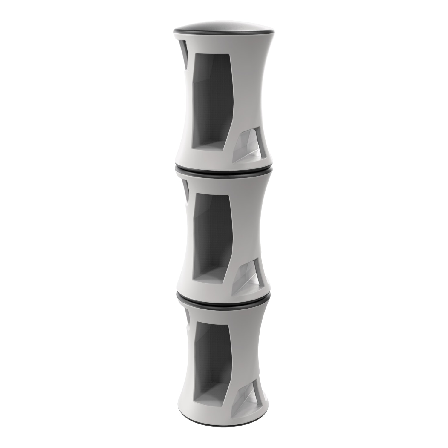 MooreCo Hierarchy Flipz Stacking Rocking Stool, Gray/Blue - Image 3