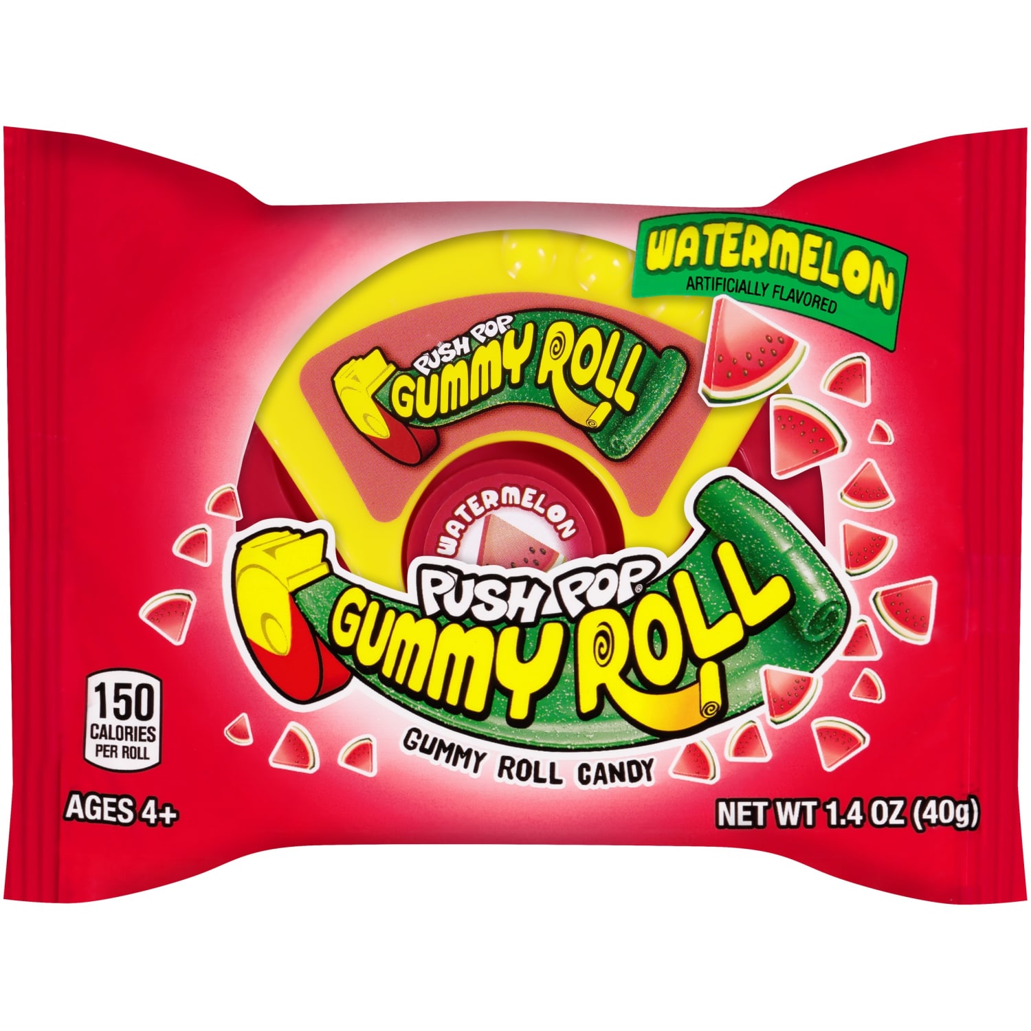 Bazooka Push Pop Gummy Rolls, 1.4 Oz, Box Of 8 Rolls - Image 3