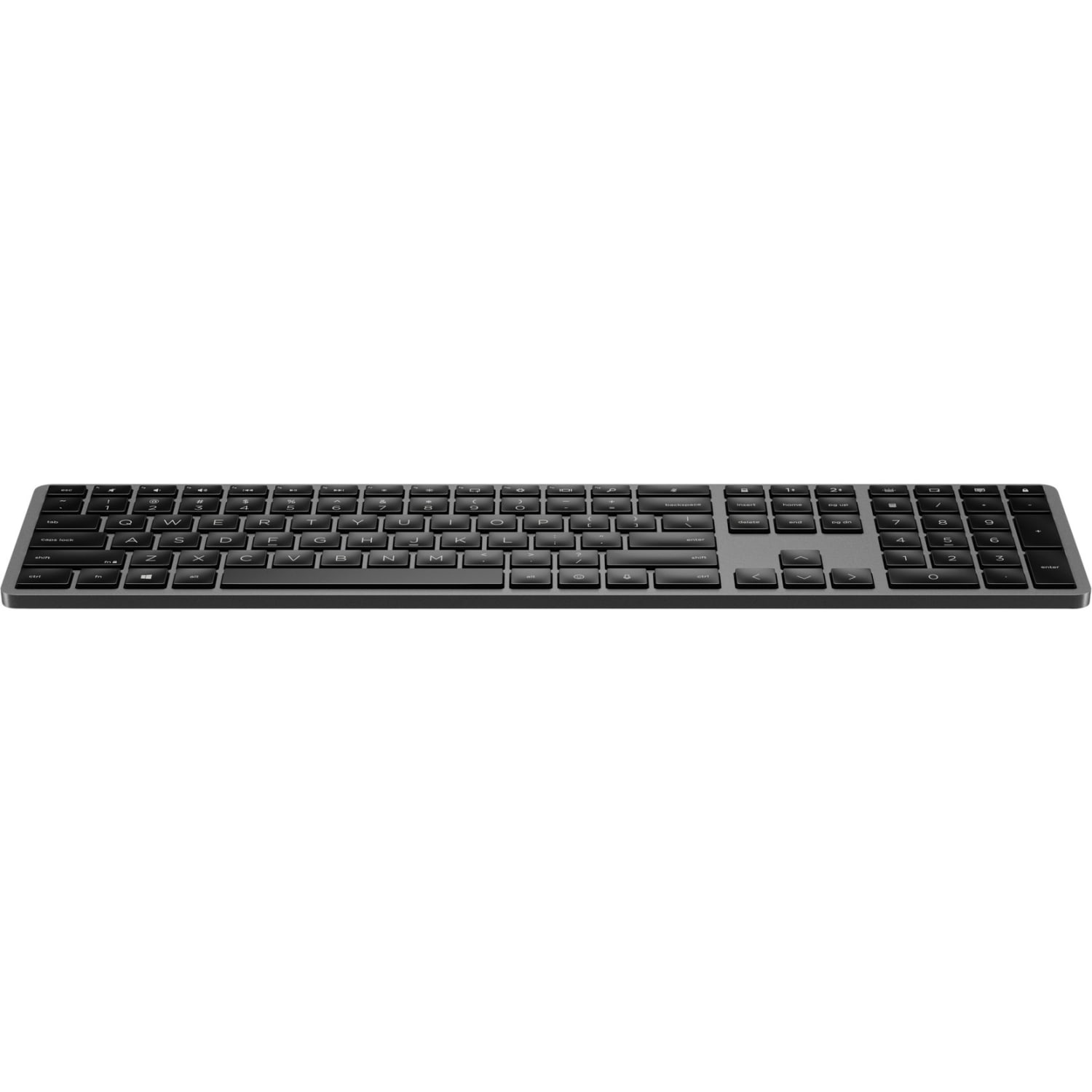 HP 975 Dual-Mode Wireless Keyboard - Wireless Connectivity - Bluetooth - 2.40 GHz - Notebook - PC, Mac - Black - Image 3