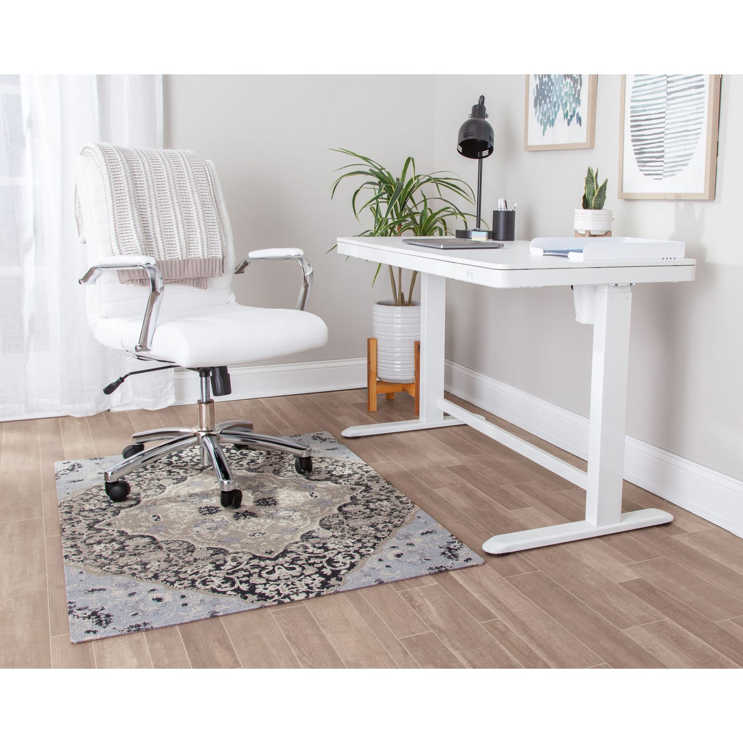 Realspace Designer Chair Mat, 36inW x 48inD, Multicolor - Image 5