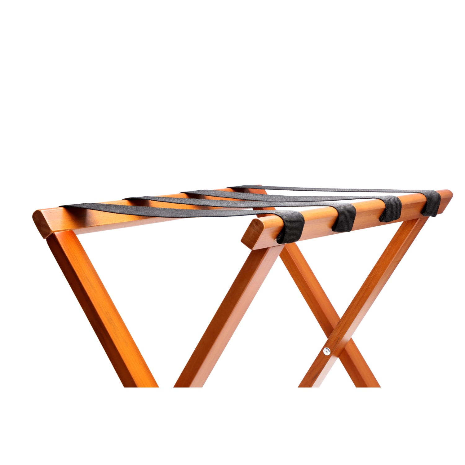 Hospitality 1 Source Wooden Luggage Racks, 20in x 22in x 14in, Mahogany, Pack Of 4 Racks - Image 3