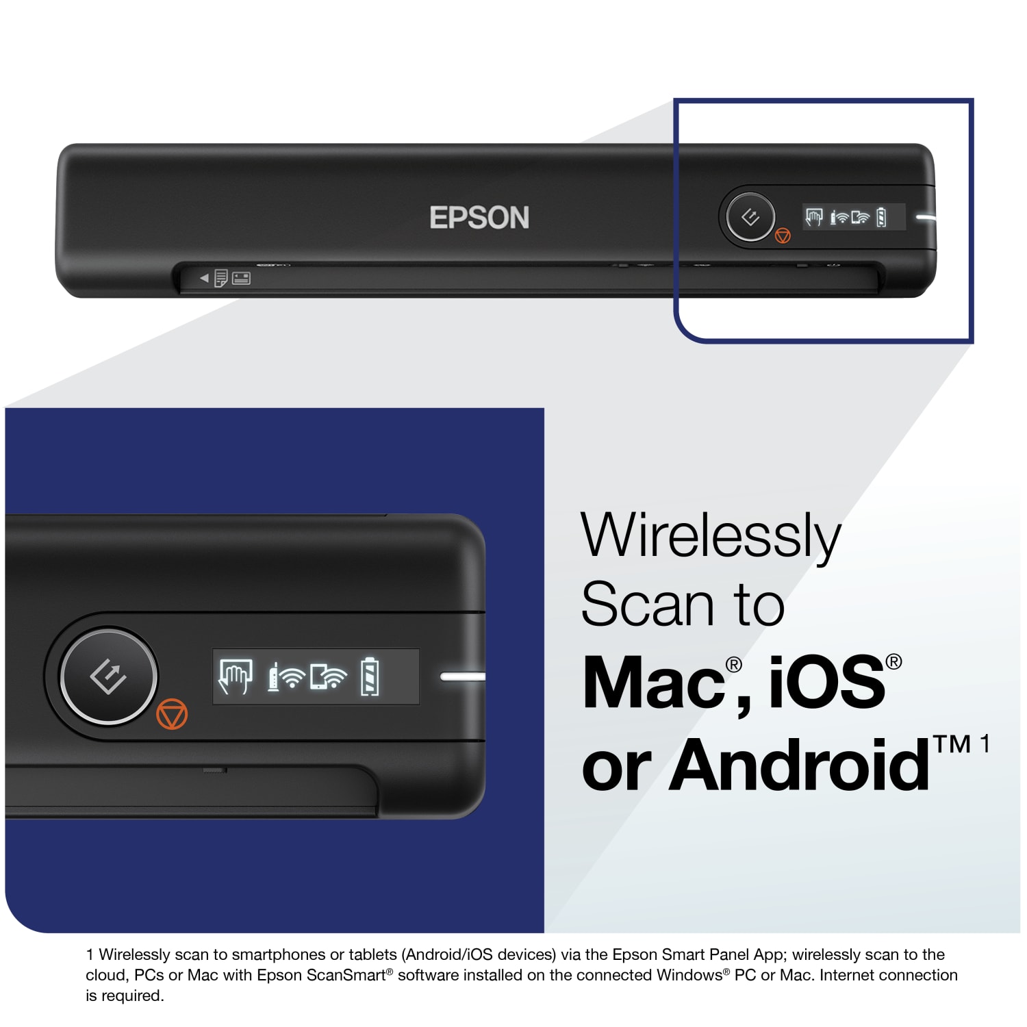 Epson WorkForce ES-60W Wireless Portable Color Document Scanner, B11B253201 - Image 5
