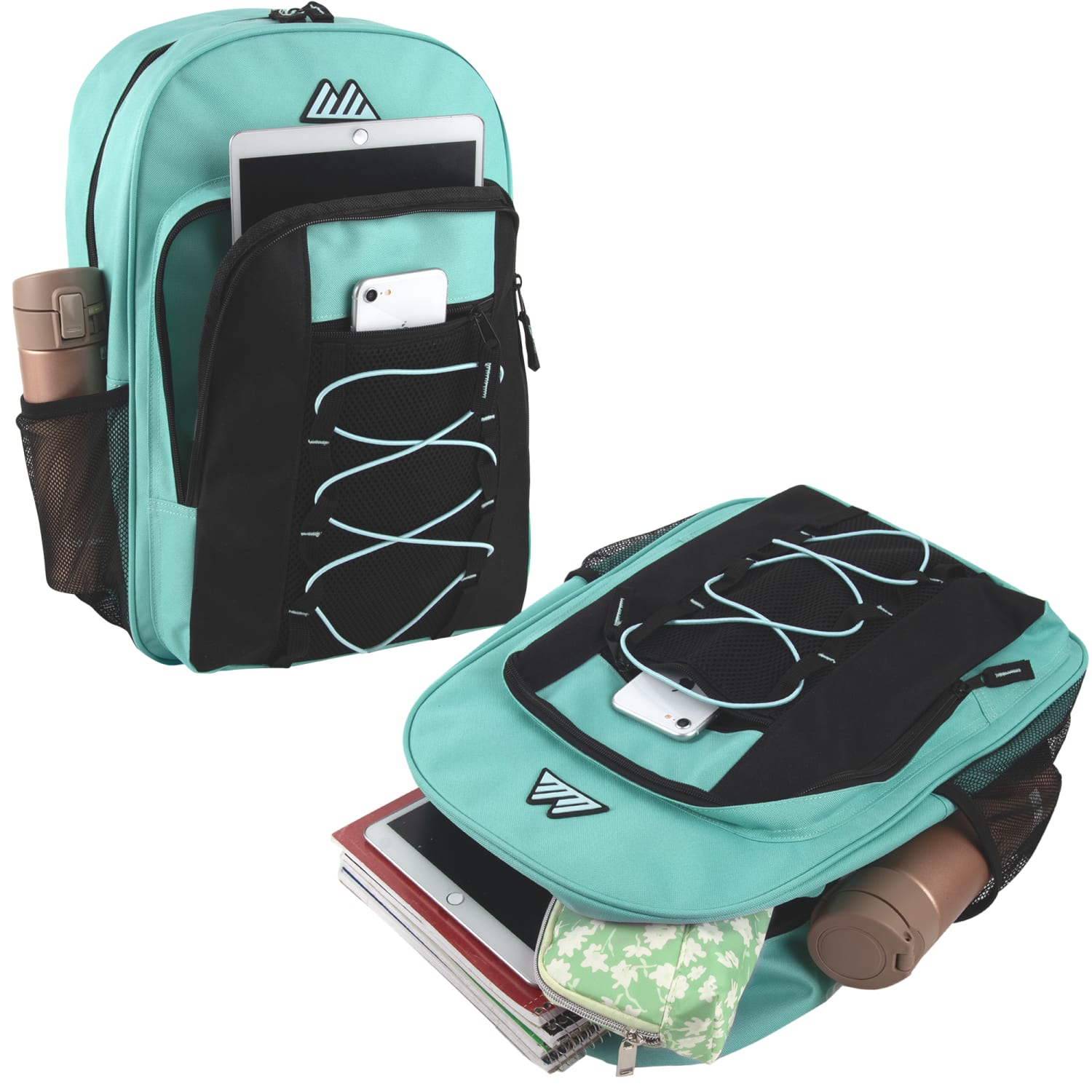 Summit Ridge Bungee Backpacks, Assorted Colors, Case Of 24 Backpacks, 4016Q24 - Image 4