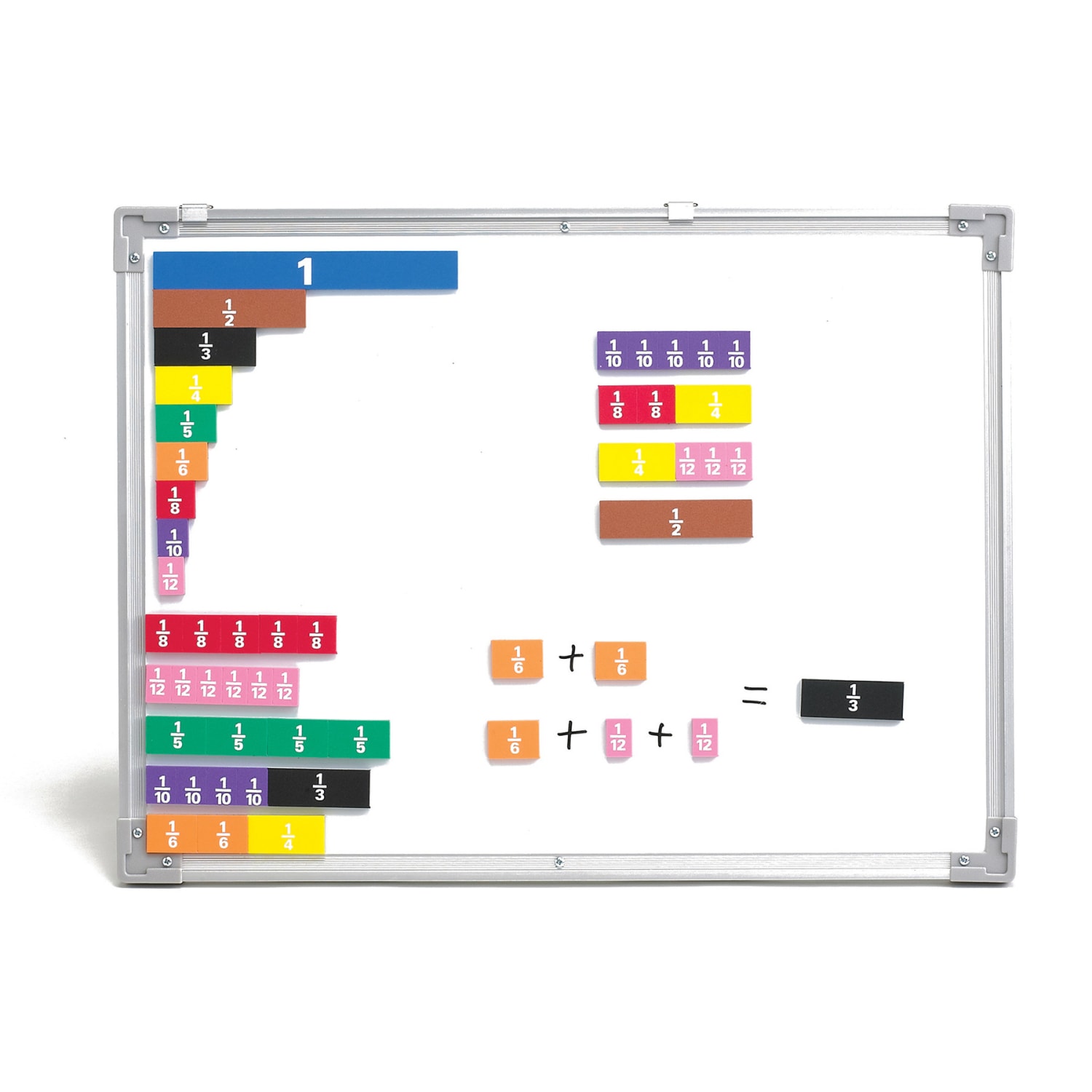 Learning Advantage Fraction Tiles, Foam, Magnetic, 51 Per Set, Pack Of 3 Sets - Image 4