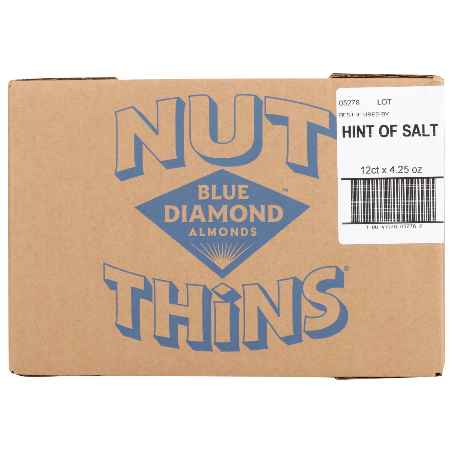 Blue Diamond Nut Thins, Sea Salt, 4.25 Oz, Total Qty 12 - Image 4