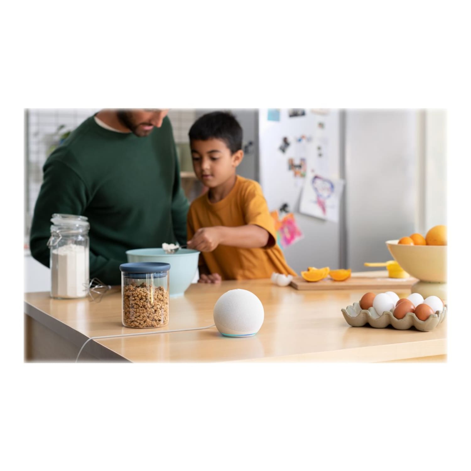 Amazon Echo Dot (5th Generation) - Smart speaker - Bluetooth, Wi-Fi - App-controlled - glacier white - Image 6
