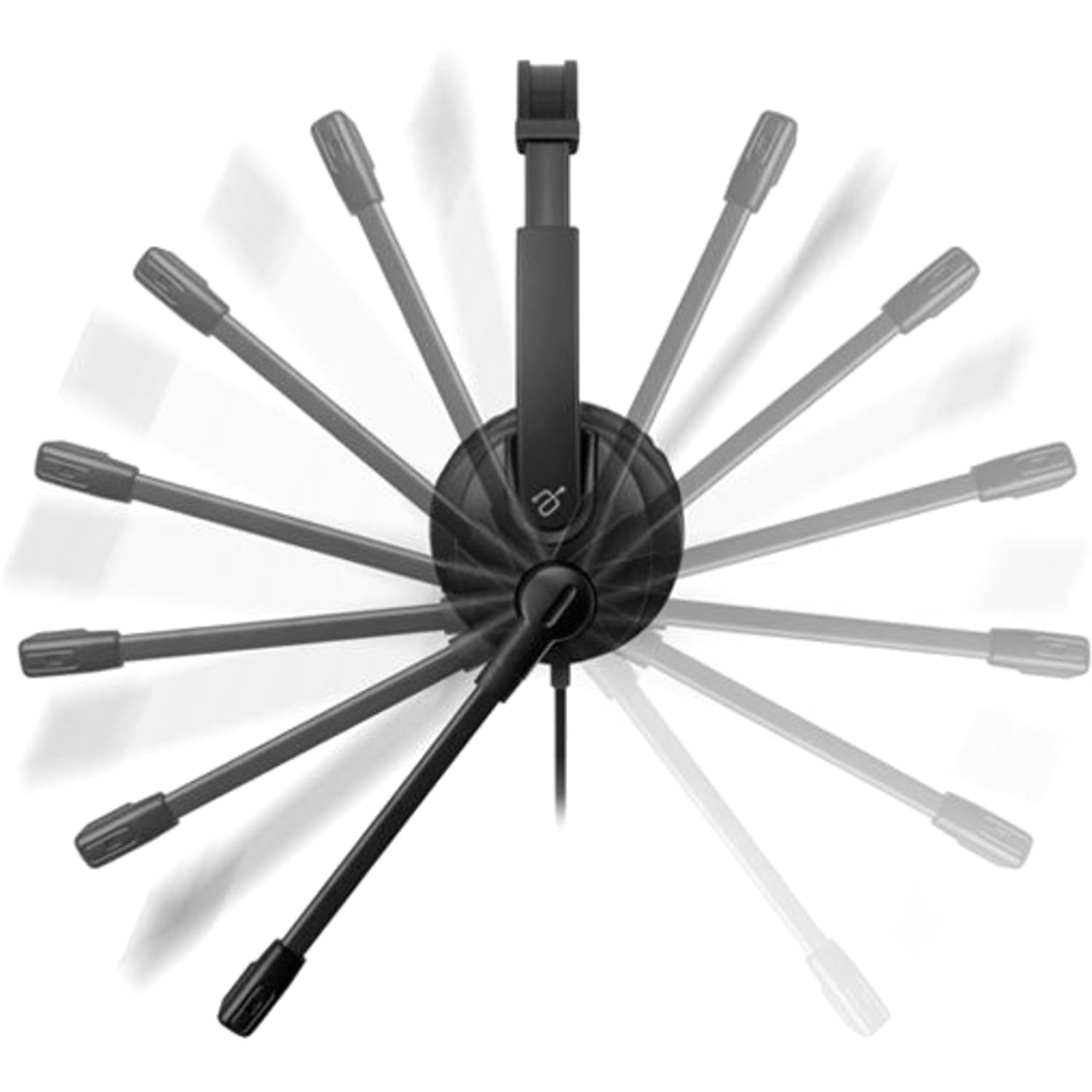 Aluratek AWHU02FB Headset - Stereo - USB - Wired - Over-the-head - Binaural - Ear-cup - 6.92 ft Cable - Noise Cancelling Microphone - Image 3