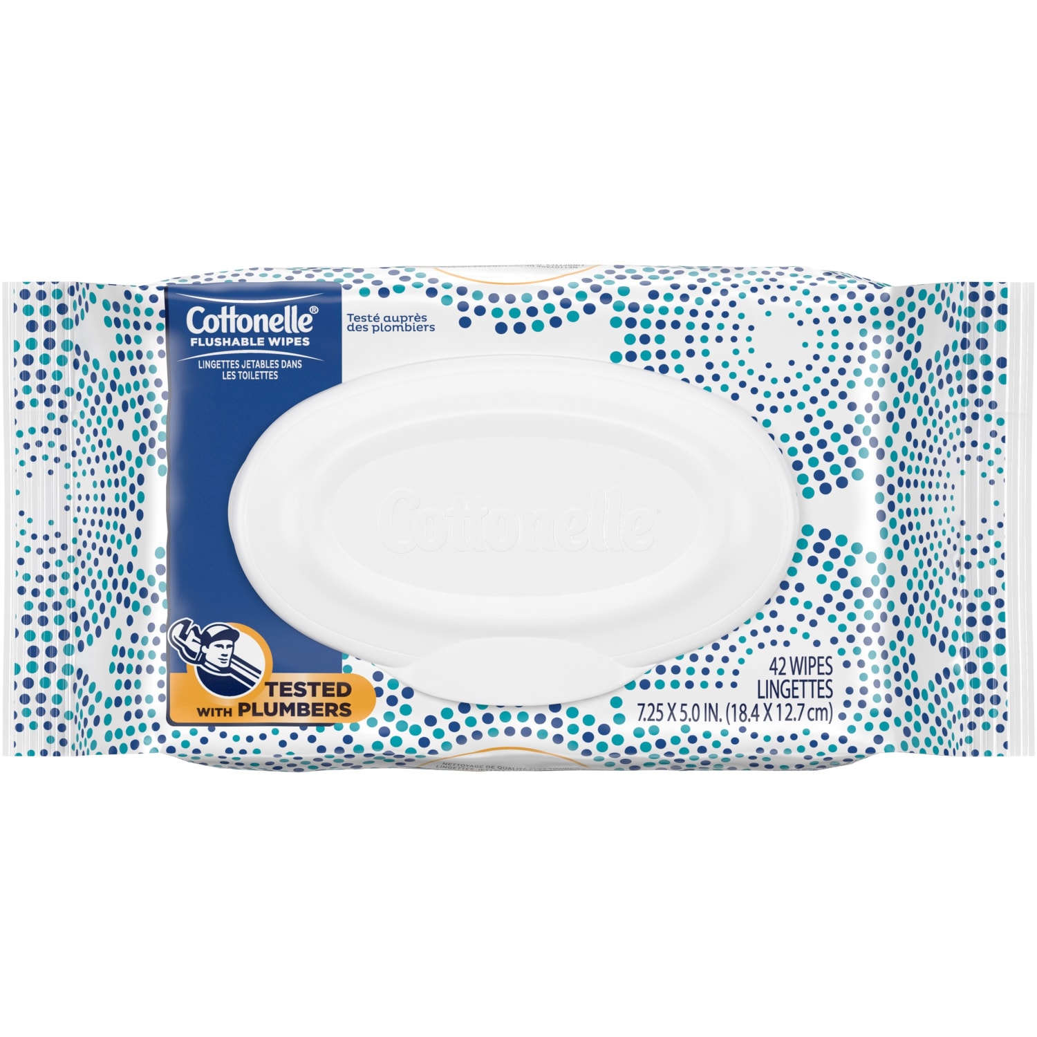 Kimberly-Clark Professional Cottonelle Fresh Care Flushable Wet Wipes, 42 Wipes Per Pouch, Pack Of 2 Pouches - Image 6