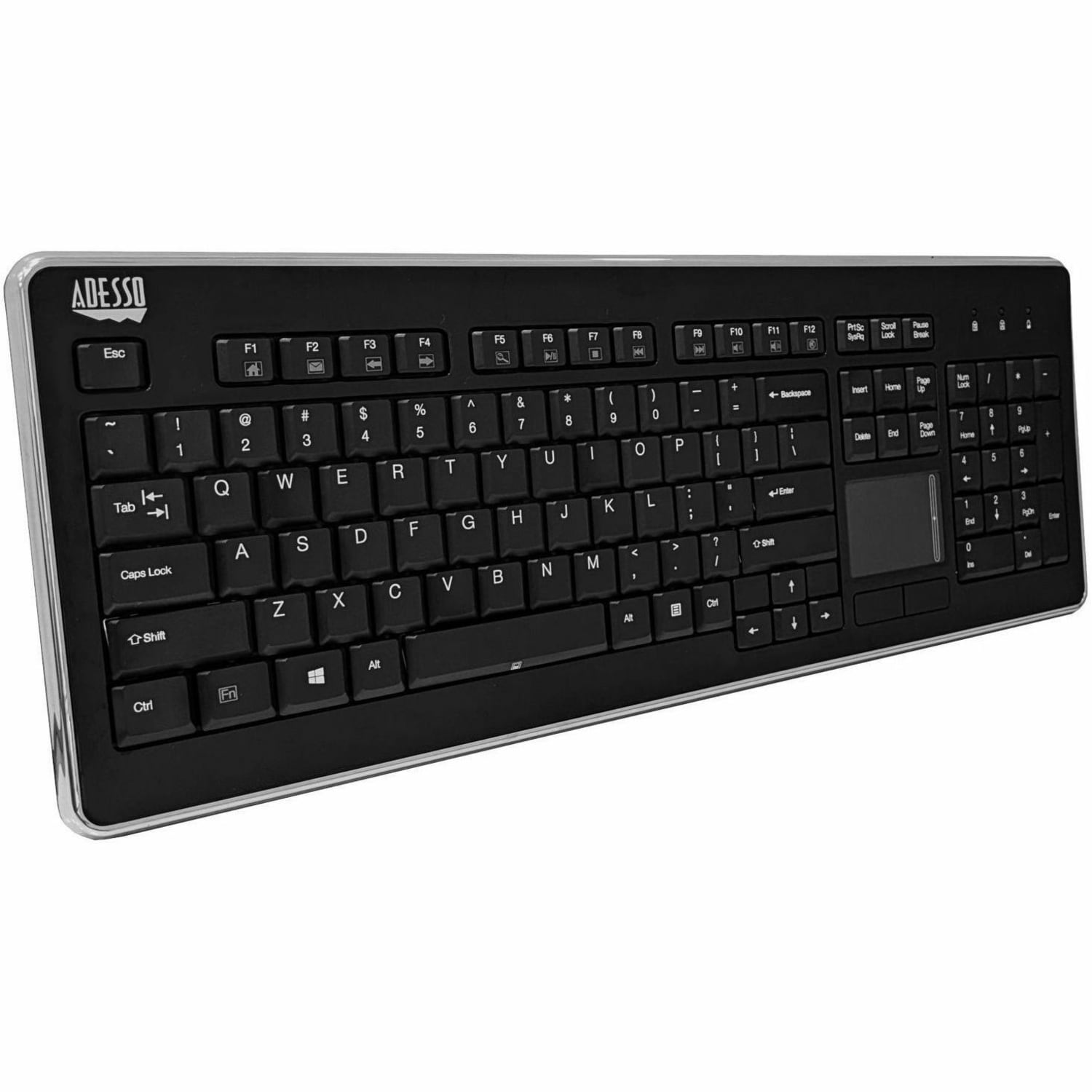 Adesso SlimTouch  Wireless Keyboard with Built-In Touchpad,WKB-4400UB - Image 4