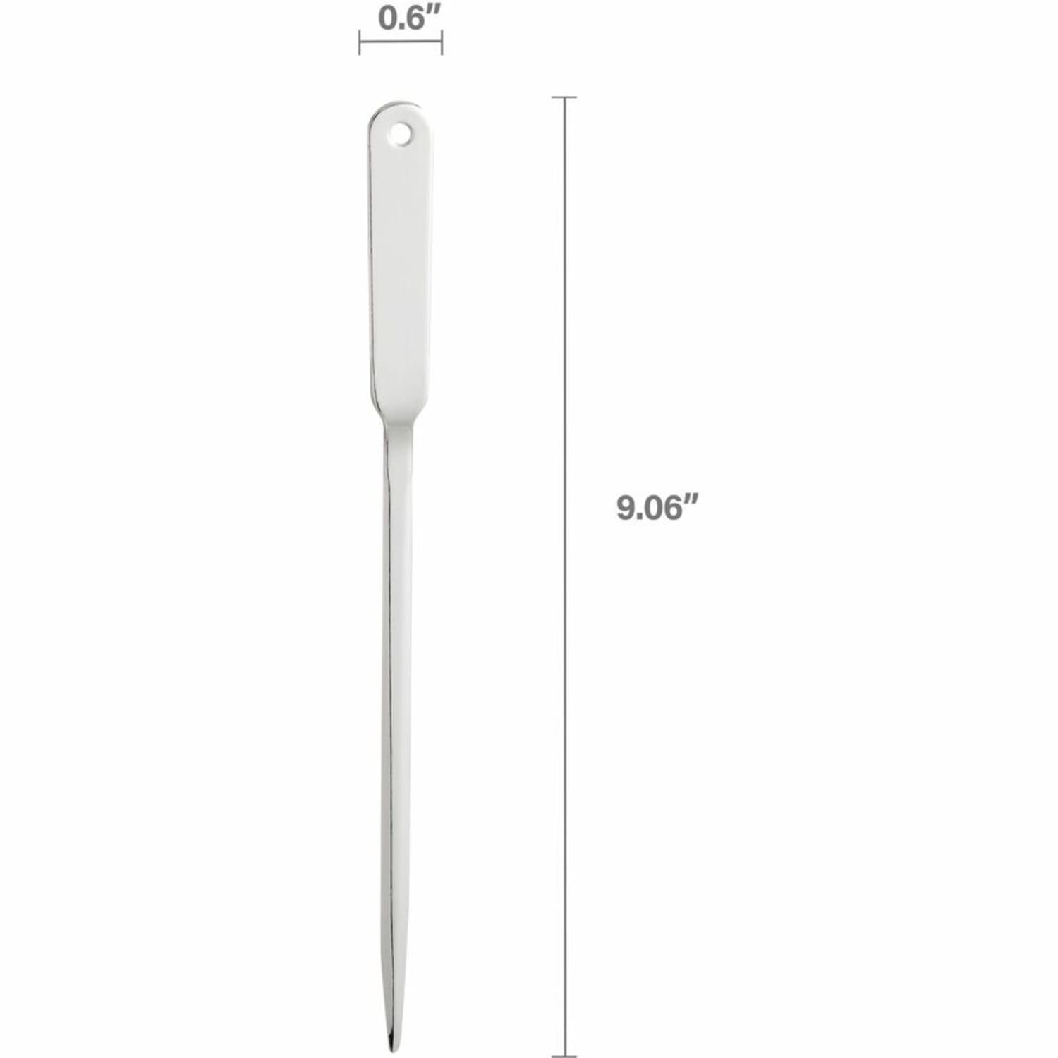 Business Source Nickel-Plated Letter Opener - 9in Length - Desktop - Silver - 1 Each - Image 5