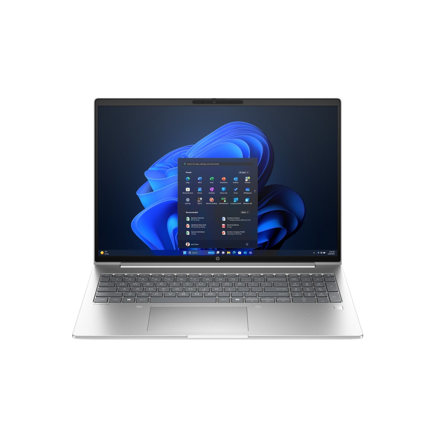 HP ProBook 4 G1a Notebook AI - AMD Ryzen 7 - 250/up to 5.1 GHz - Radeon 780M - 16 GB RAM - 512 GB SSD NVMe - Ethernet- pike silver  - BM2E6UT#ABA