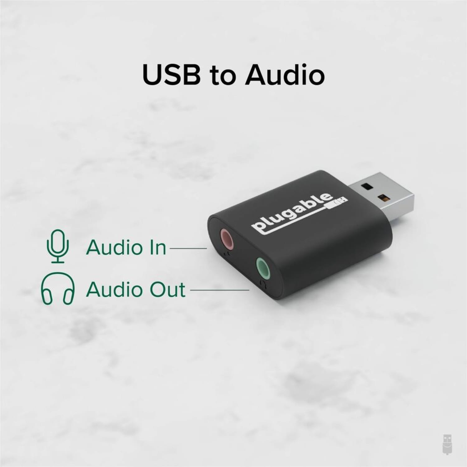 Plugable USB Audio Adapter with 3.5mm Speaker-Headphone and Microphone Jack, Add an External Stereo Sound Card to Any PC - Compatible with Windows, Mac, and Linux, Driverless - Image 3