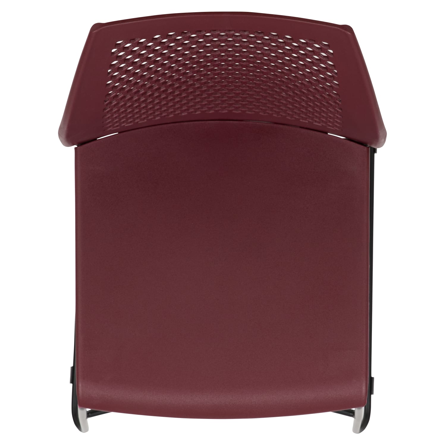 Flash Furniture HERCULES Series SledBase Stack Chair With AirVent Back Burgundy PopularChairscom Flash Furniture HERCULES Series Sled Base Stack Chair With Air Vent Back Burgundy PopularChairscom