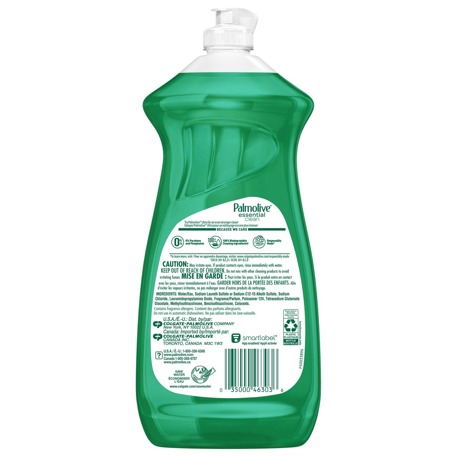 Palmolive Dishwashing Liquid, Fresh Scent, 28 oz Bottle, 9/Carton - Image 4