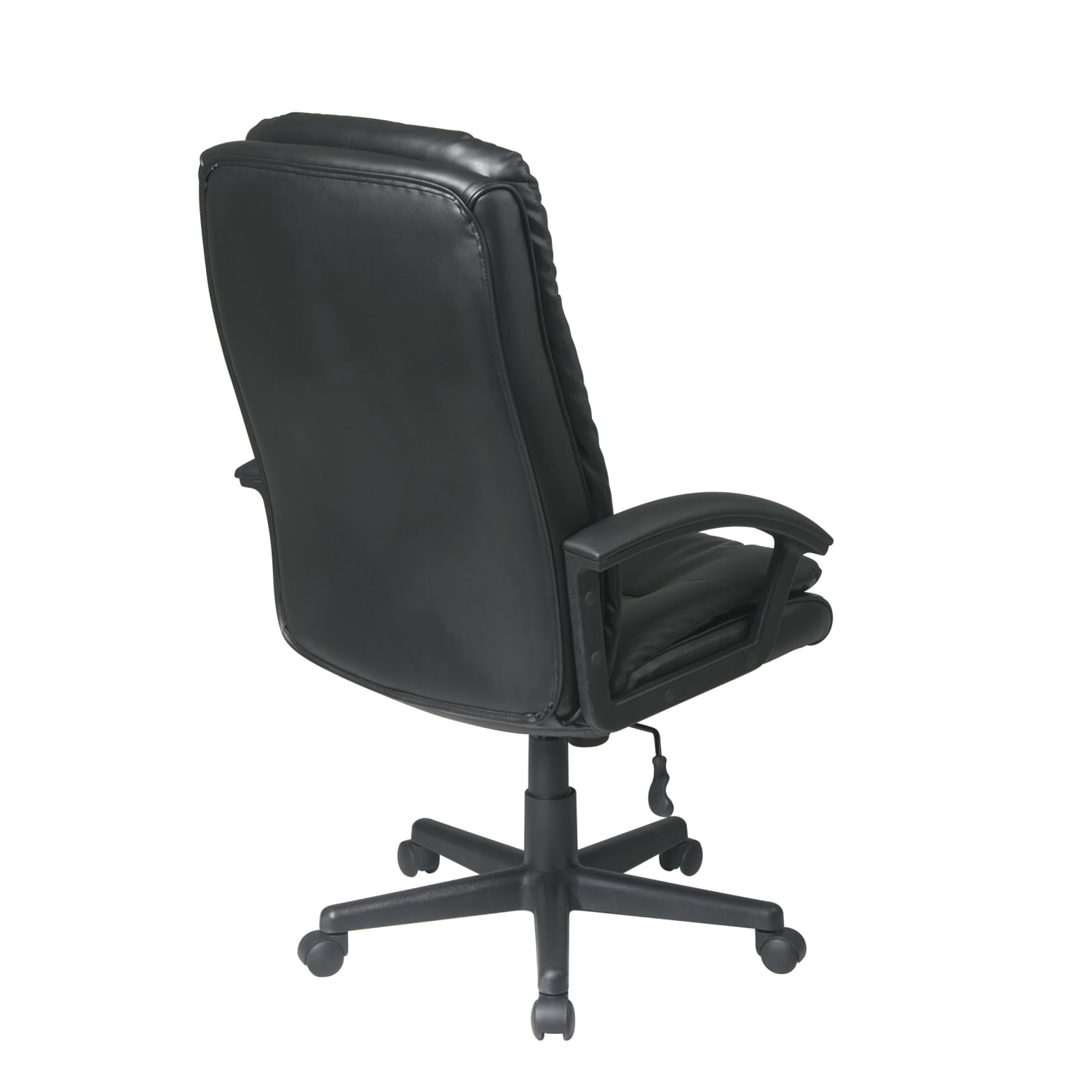 Office Star Deluxe Bonded Leather HighBack Executive Chair Black PopularChairscom Office Star Deluxe Bonded Leather High Back Executive Chair Black PopularChairscom