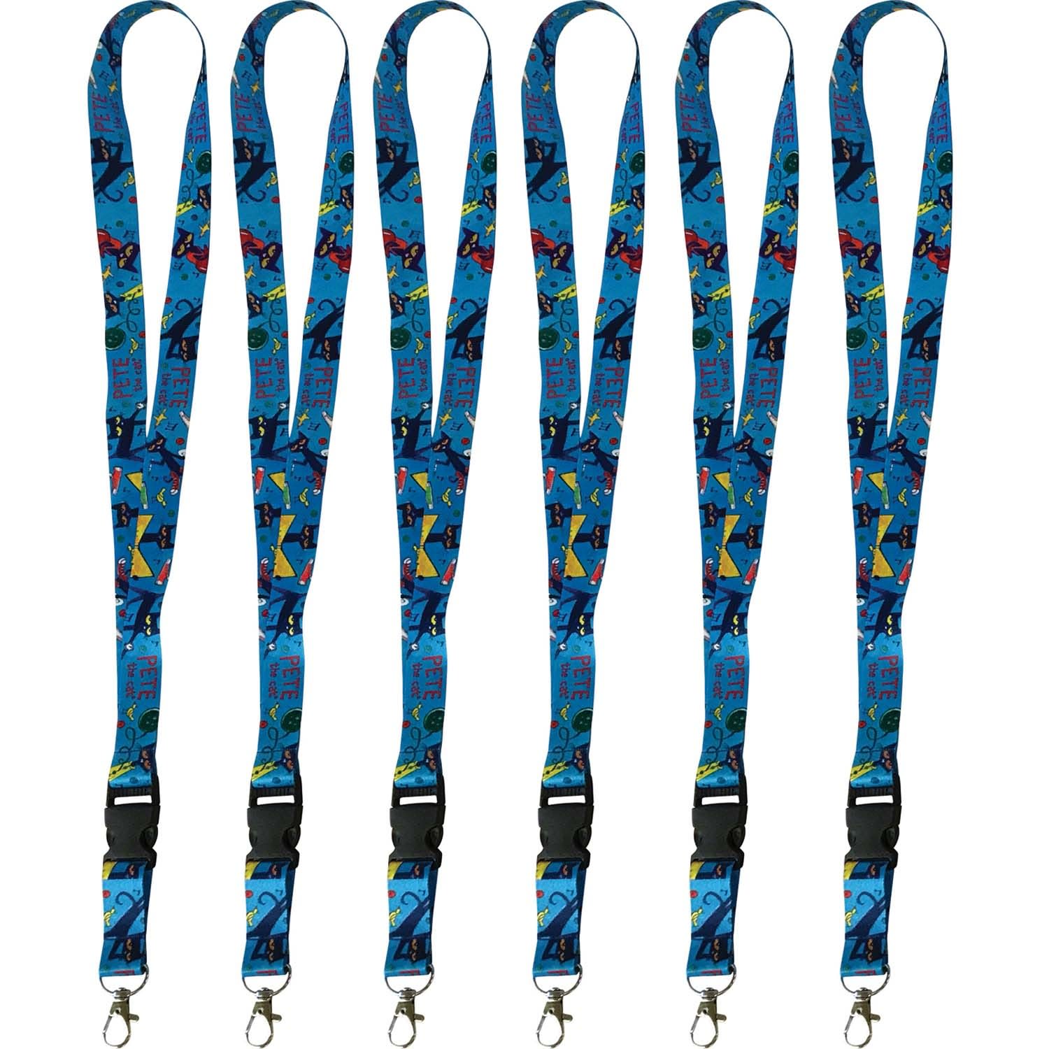 Edupress Pete The Cat Lanyards, Pack Of 6 Lanyards