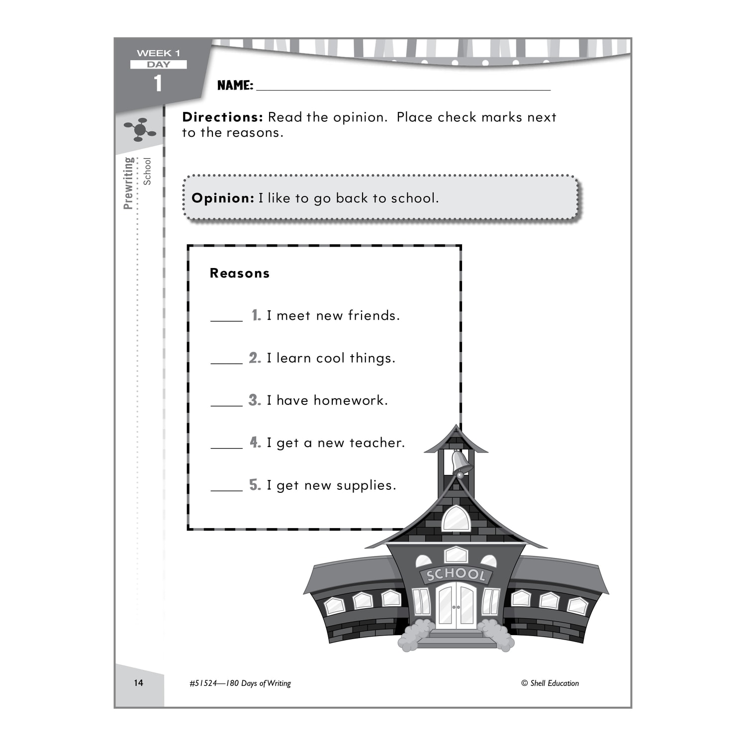 Shell Education 180 Days Of Writing Workbook, Grade 2 - Image 5