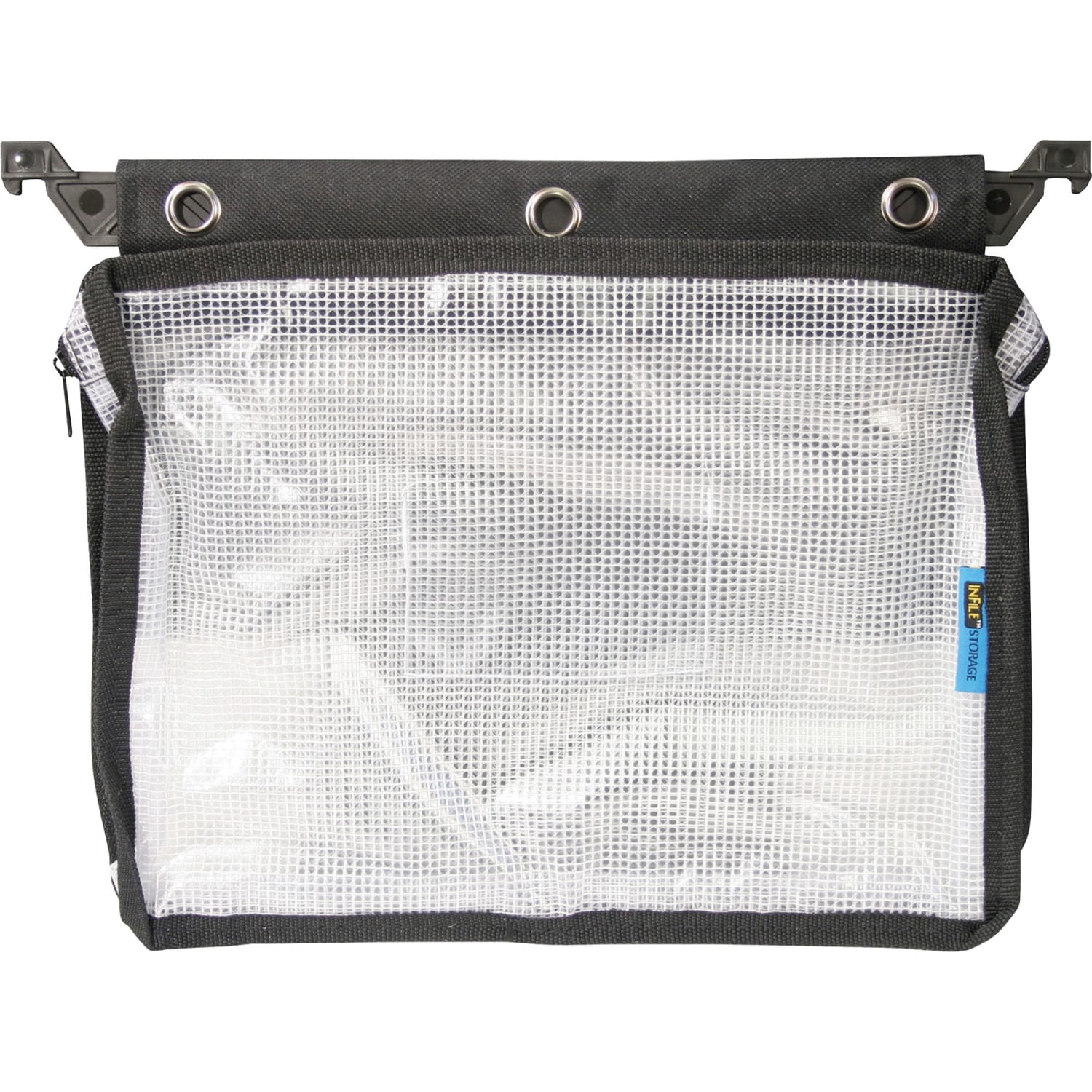 Innovative Storage Designs Infile Expanding Zipper Pouch, Black/White - Image 3