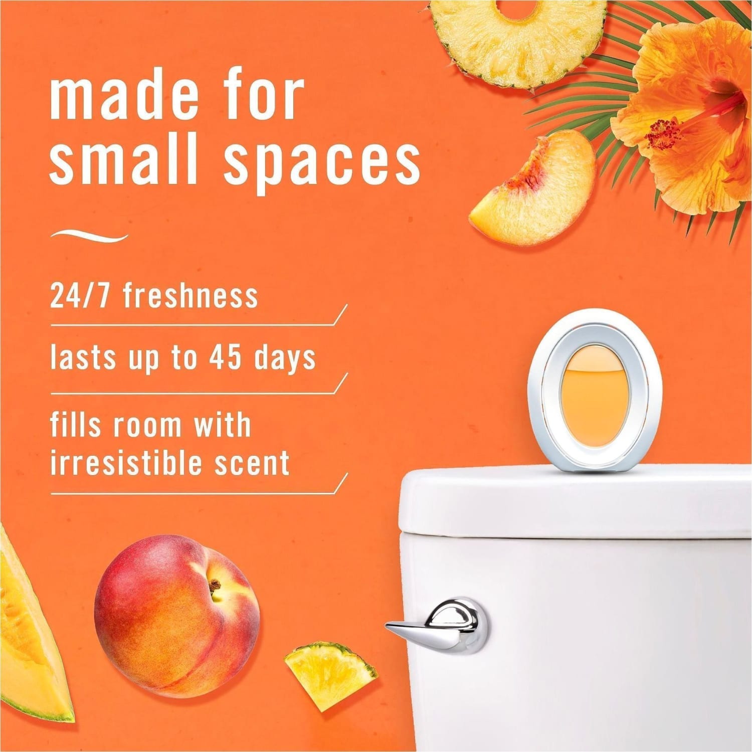 Febreze Odor-Fighting Bathroom Air Freshener, Hawaiian Aloha Scent, Pack Of 2 Units, 6 Packs per Carton - Image 6
