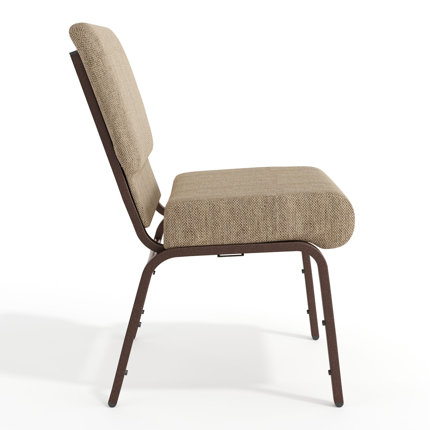 Flash Furniture HERCULES Series 21inW Stackable Church Chair, Beige/Coppervein - Image 10