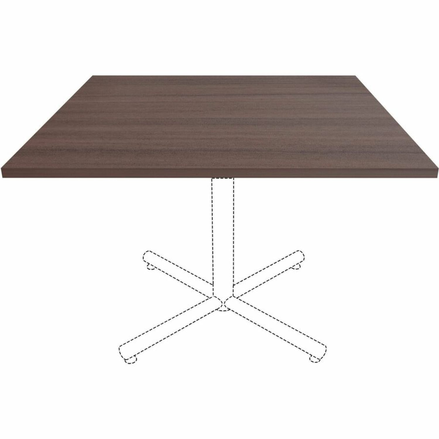 Lorell Hospitality/Conference Tabletop, 42inW x 42inD, Espresso, 18253 - Image 5