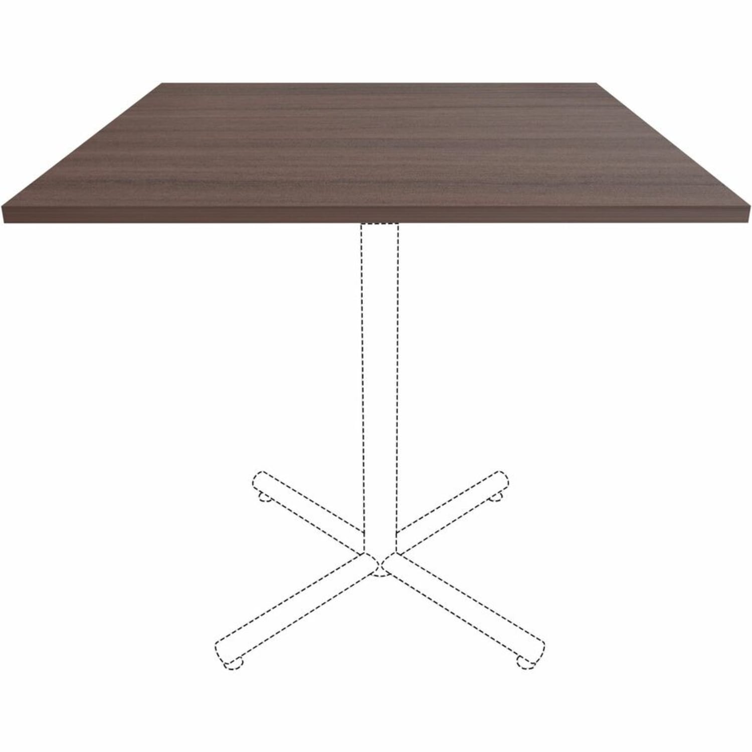 Lorell Hospitality/Conference Tabletop, 42inW x 42inD, Espresso, 18253 - Image 6