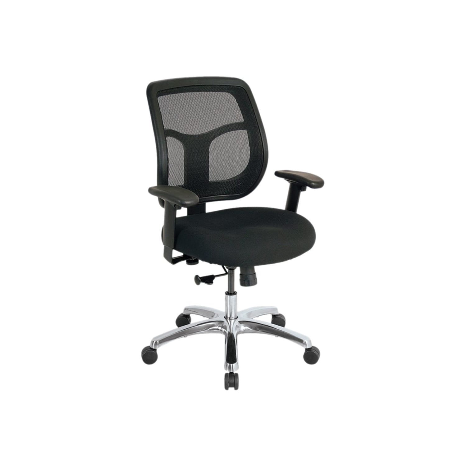 Raynor Eurotech Apollo Mesh/Fabric Synchro Tilt Task Chair, Black - Image 3