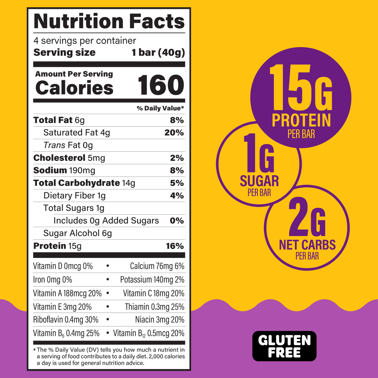 FULFIL Chocolate Peanut Caramel Flavor Vitamin & Protein Standard Bars, 1.41 Oz, Total Qty 24 - Image 5