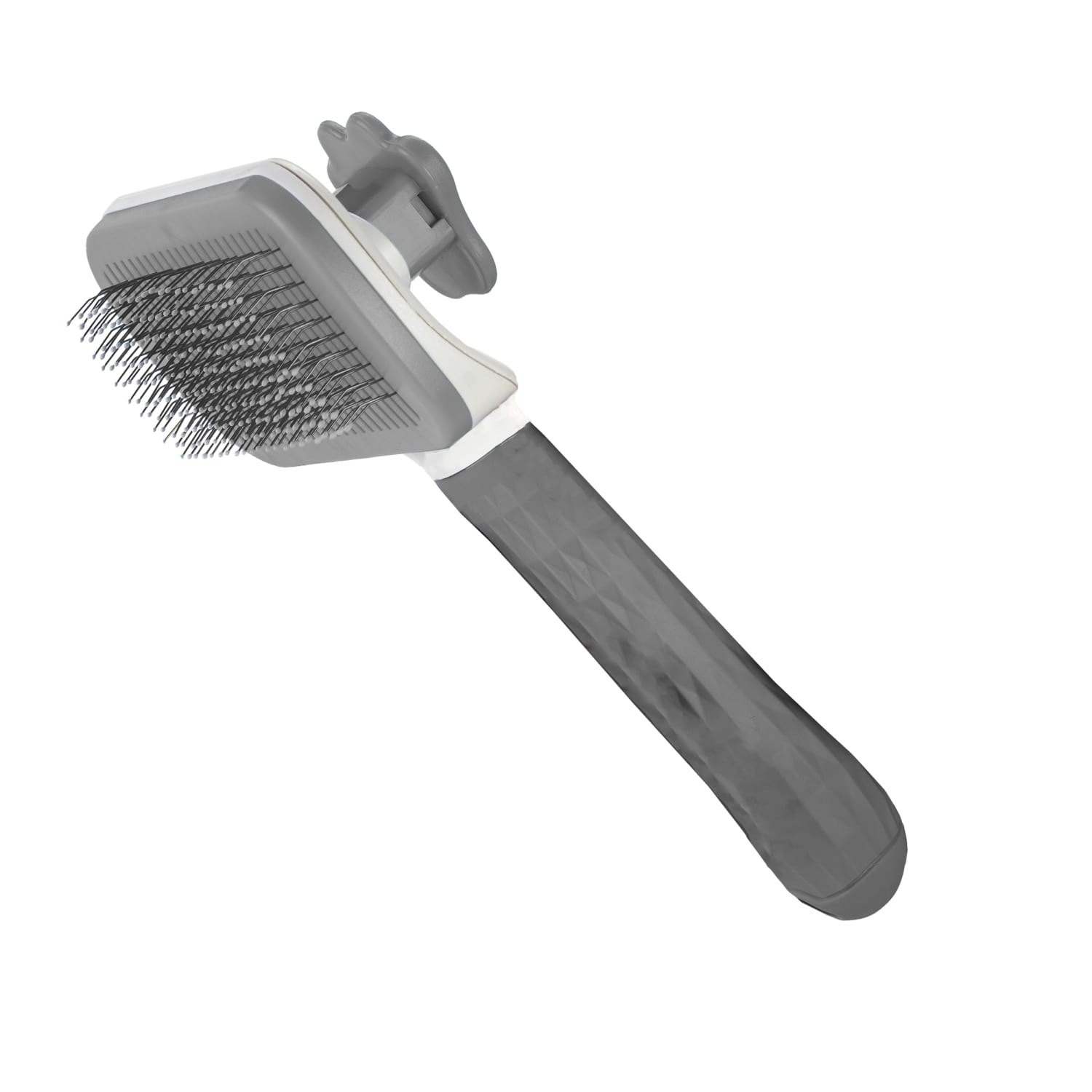 Nice Paws Groom Brush, 4in, Gray