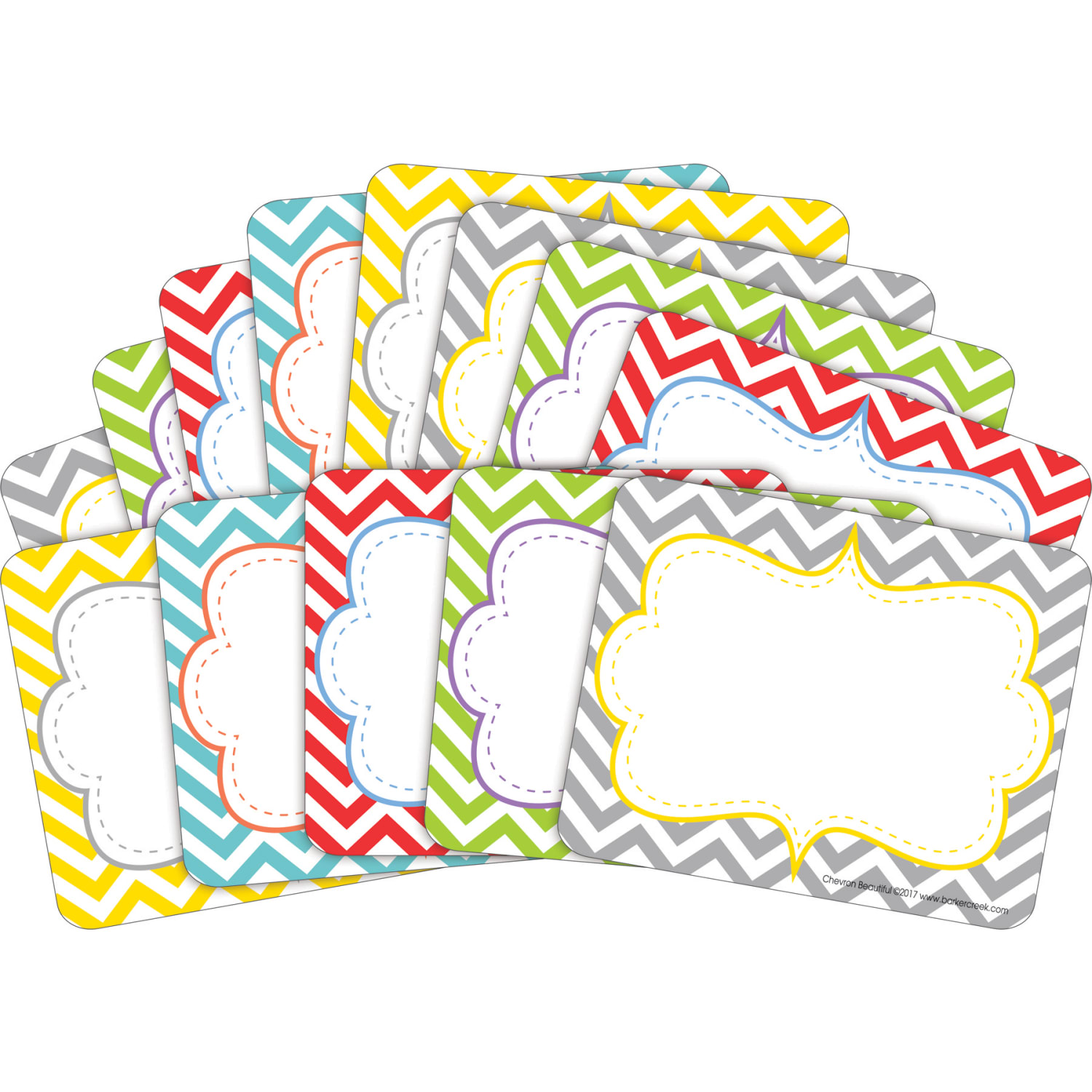 Barker Creek Name Plate/Name Tag Set, Chevron Beautiful - Image 4